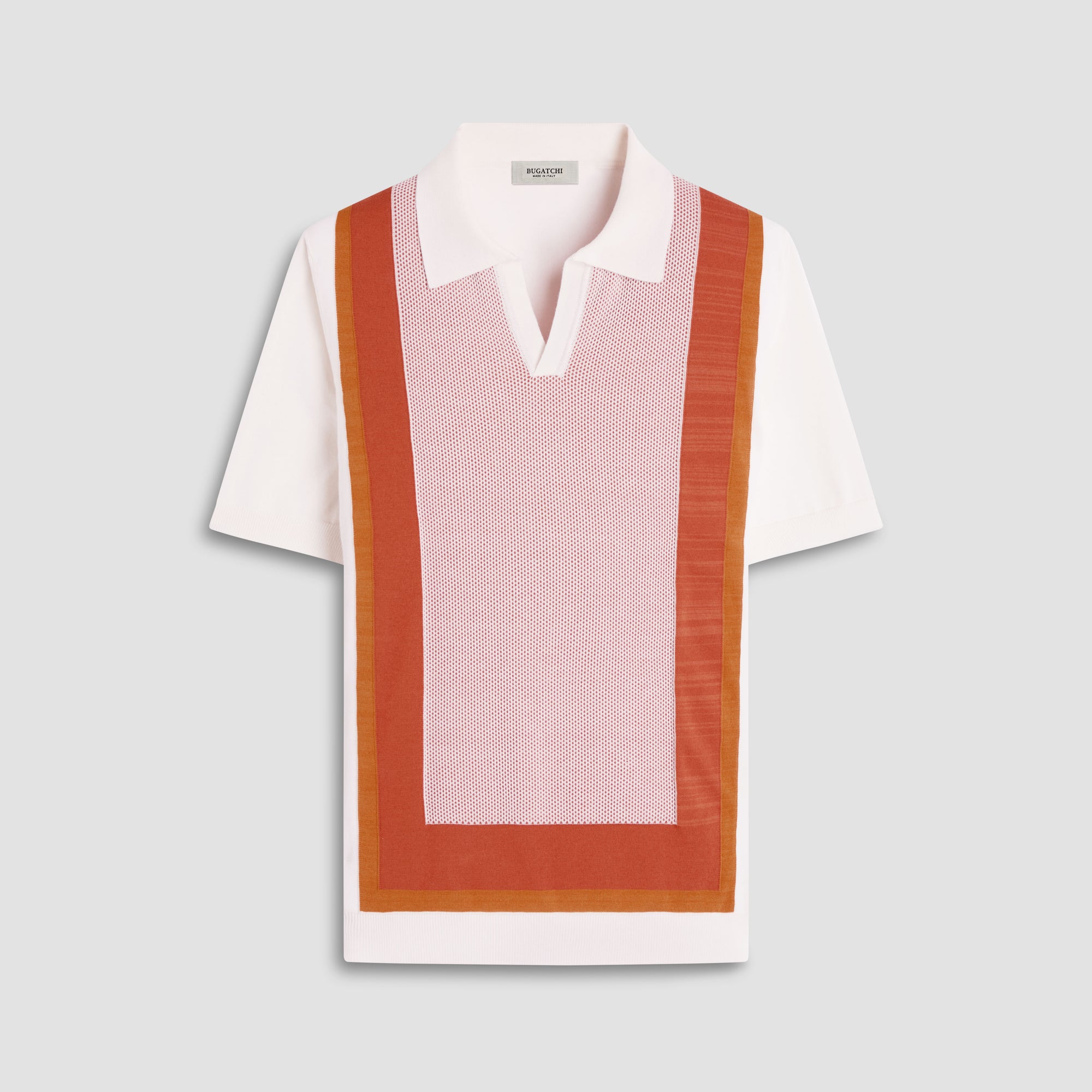 Color Block Short Sleeve Johnny Sweater