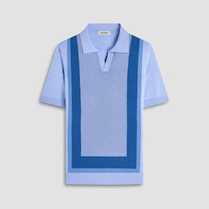 Color Block Short Sleeve Johnny Sweater