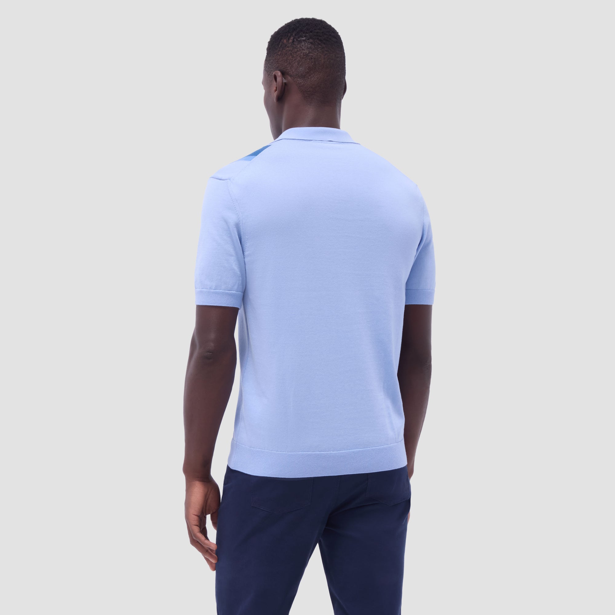 Color Block Short Sleeve Johnny Sweater