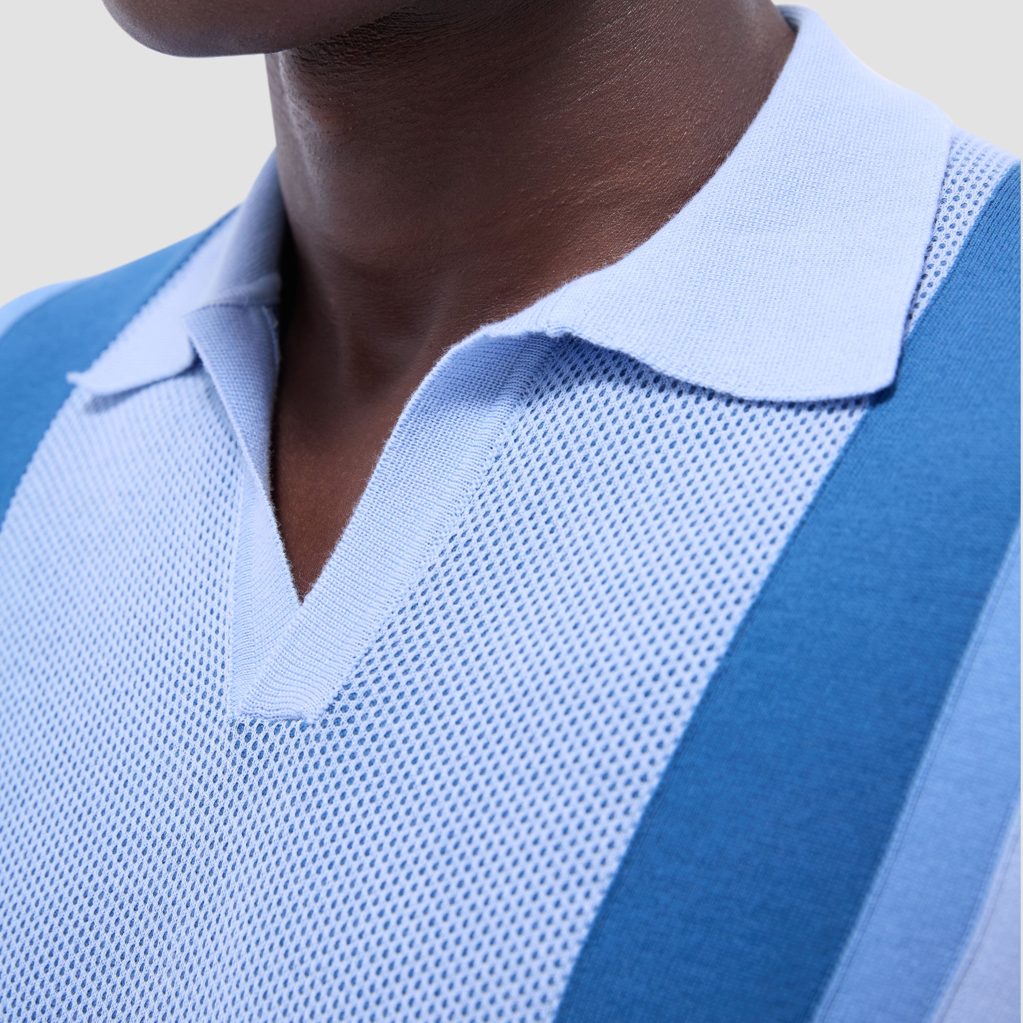 Color Block Short Sleeve Johnny Sweater
