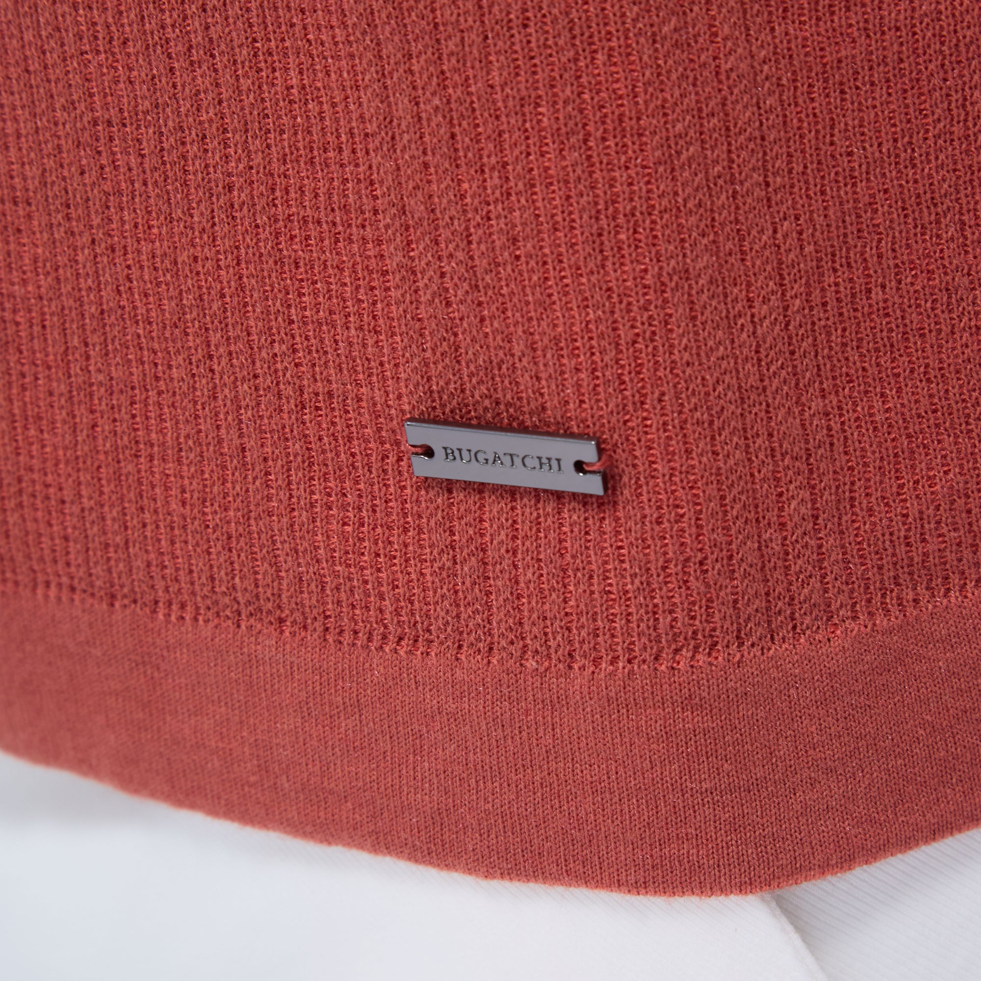 Two-Tone Rib Stitch Short Sleeve Johnny Sweater