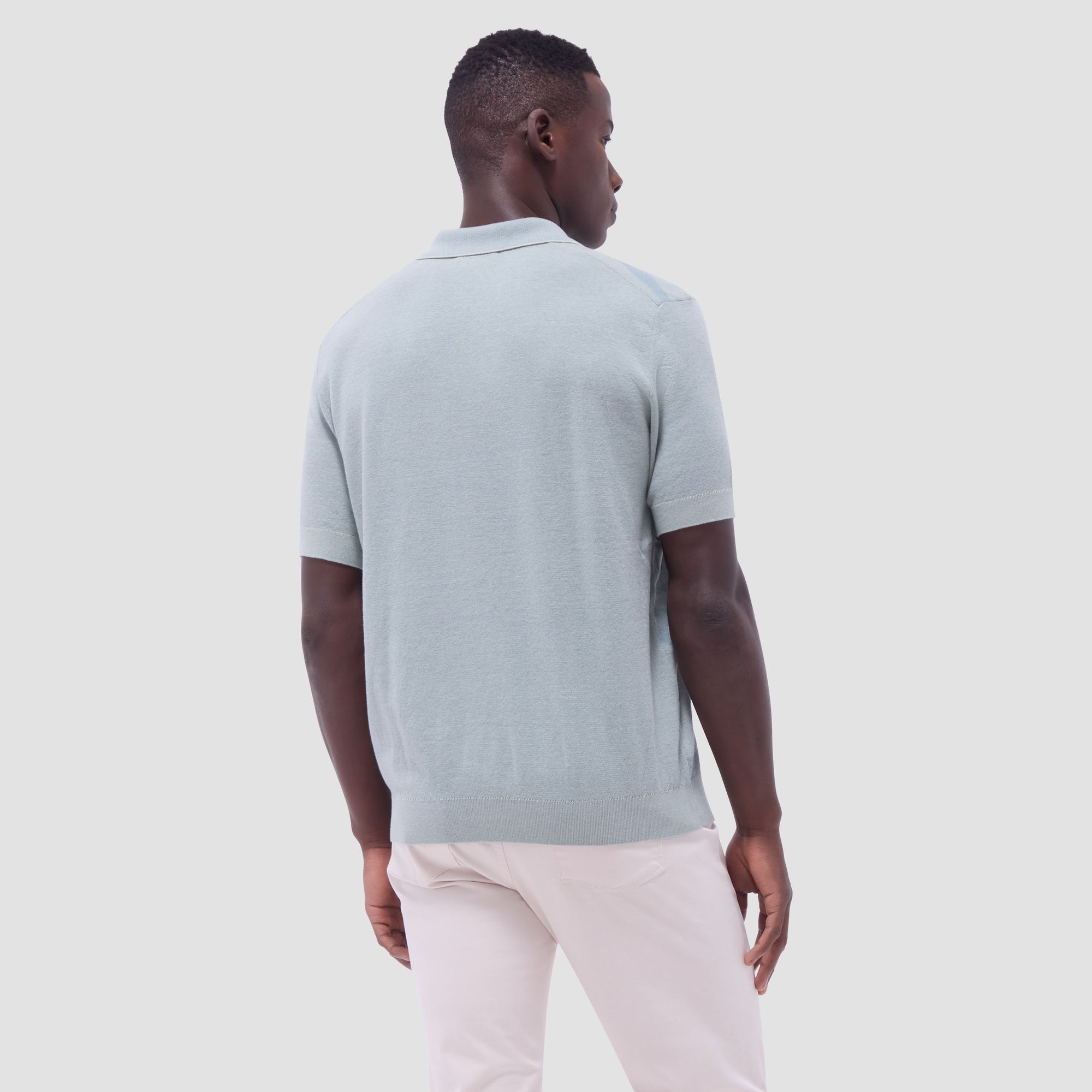 Abstract Knit Short Sleeve Johnny Sweater