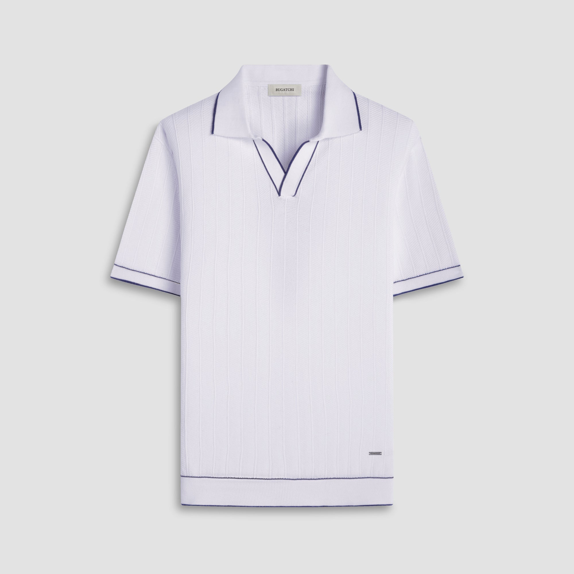 Wide Rib Short Sleeve Johnny Sweater