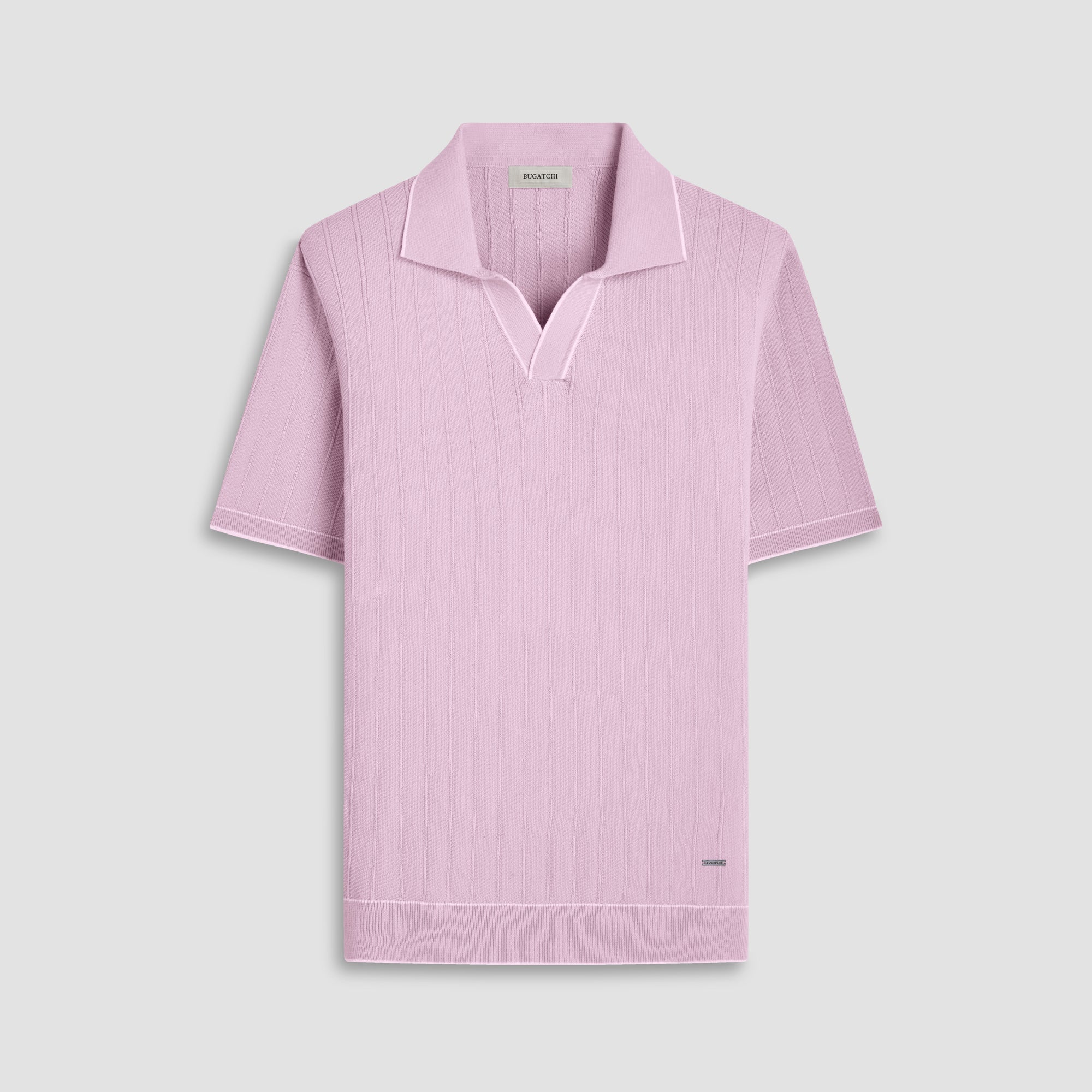 Wide Rib Short Sleeve Johnny Sweater