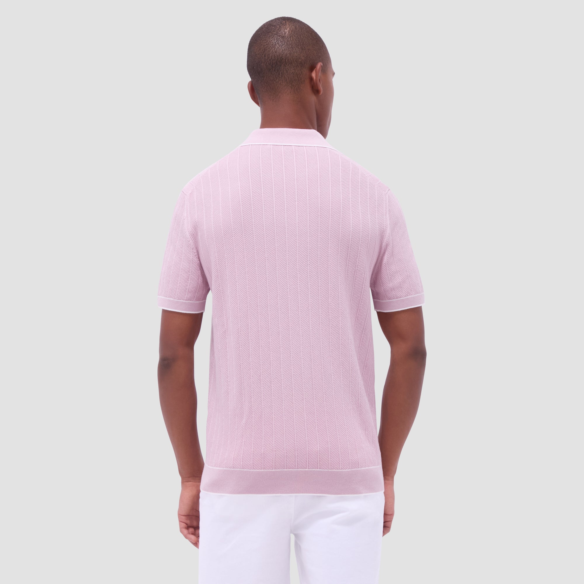 Wide Rib Short Sleeve Johnny Sweater