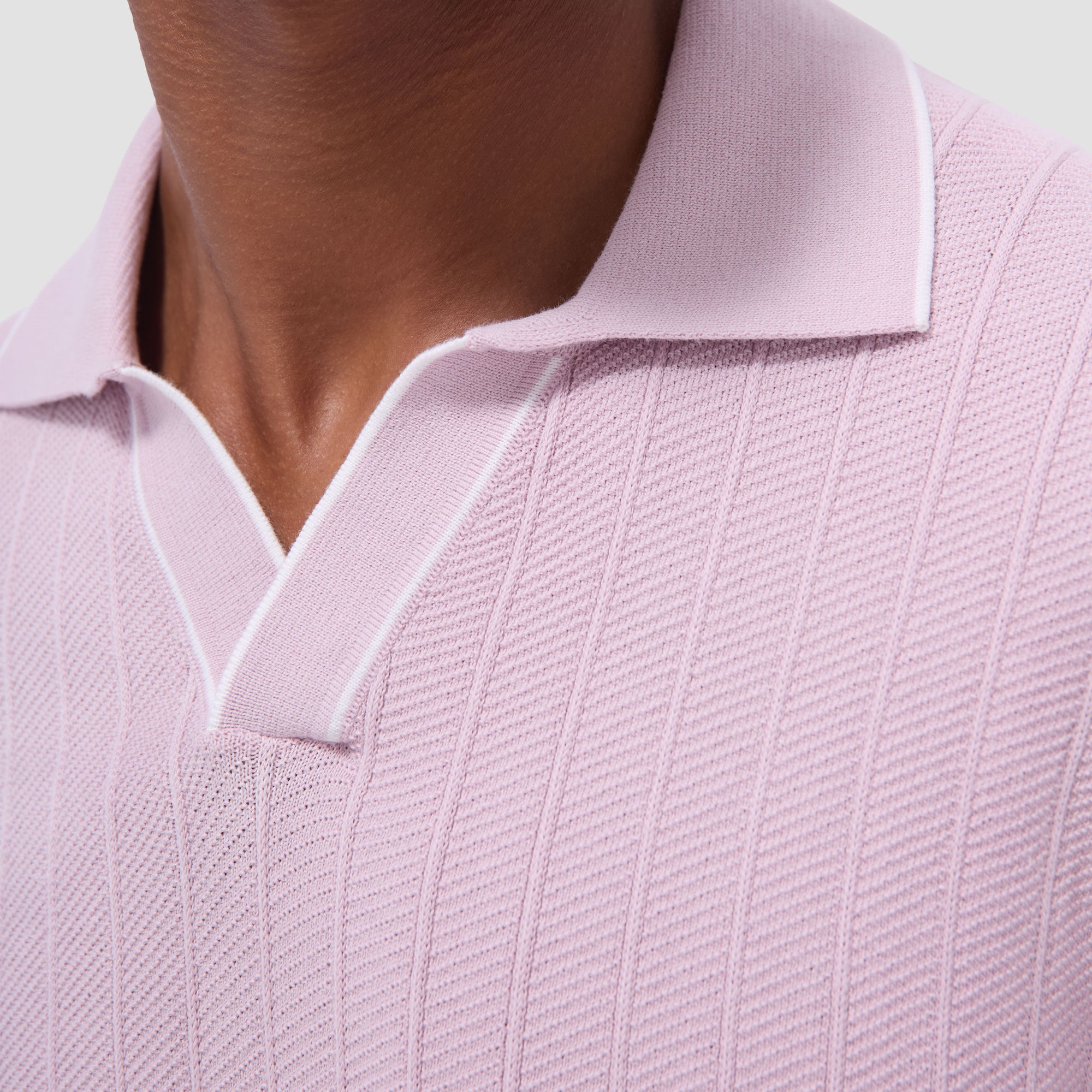 Wide Rib Short Sleeve Johnny Sweater