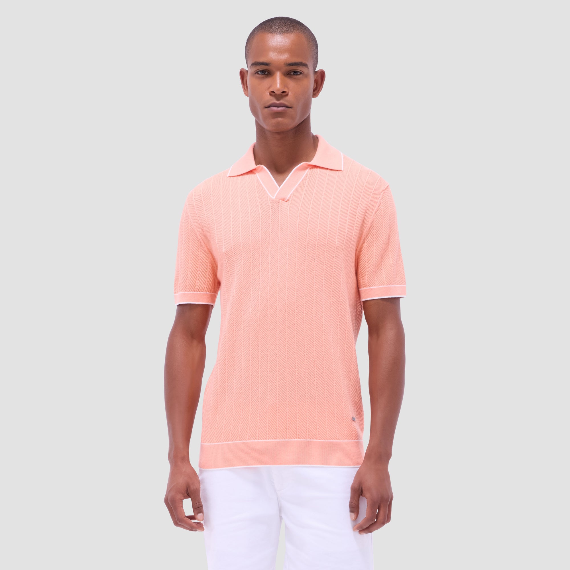 Wide Rib Short Sleeve Johnny Sweater