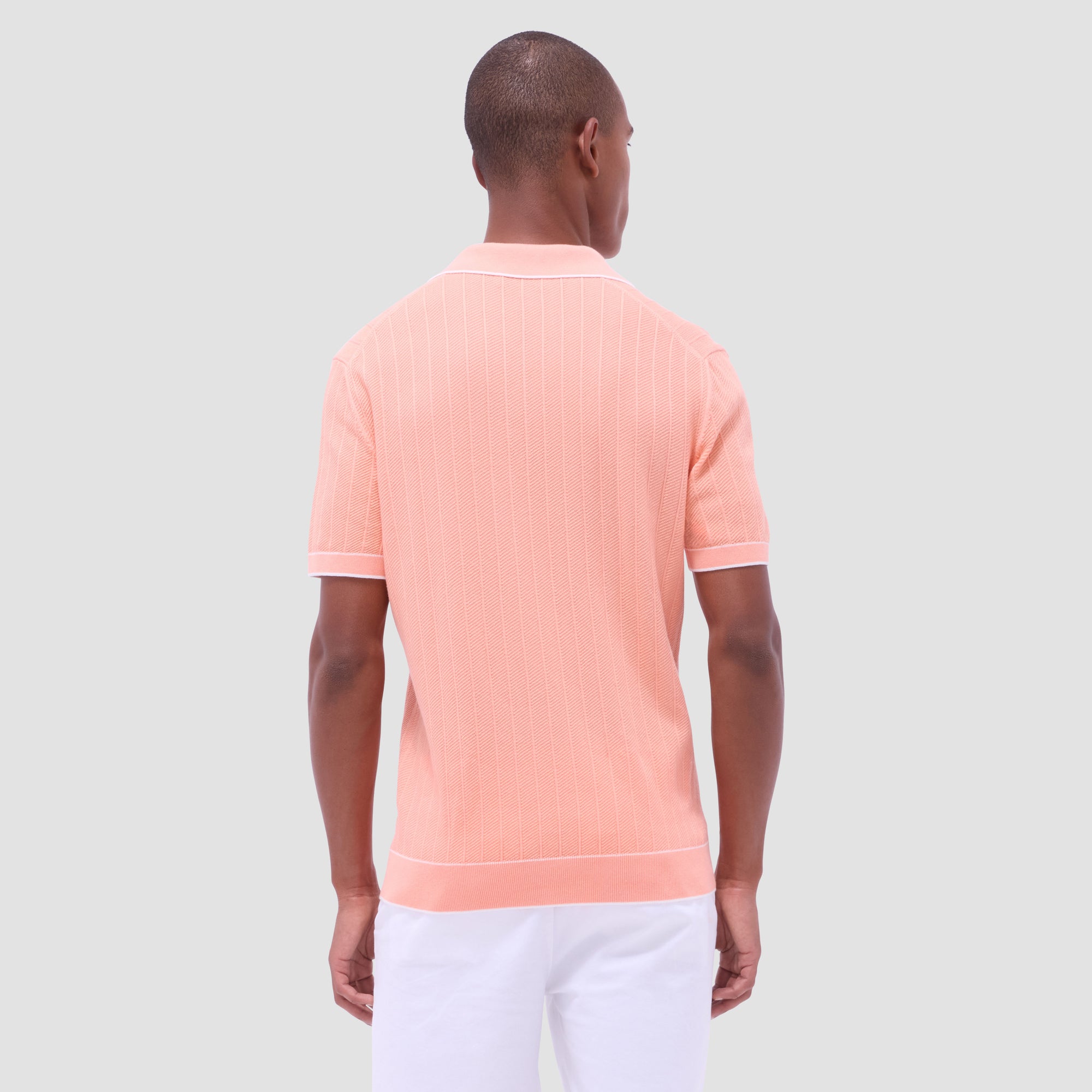 Wide Rib Short Sleeve Johnny Sweater