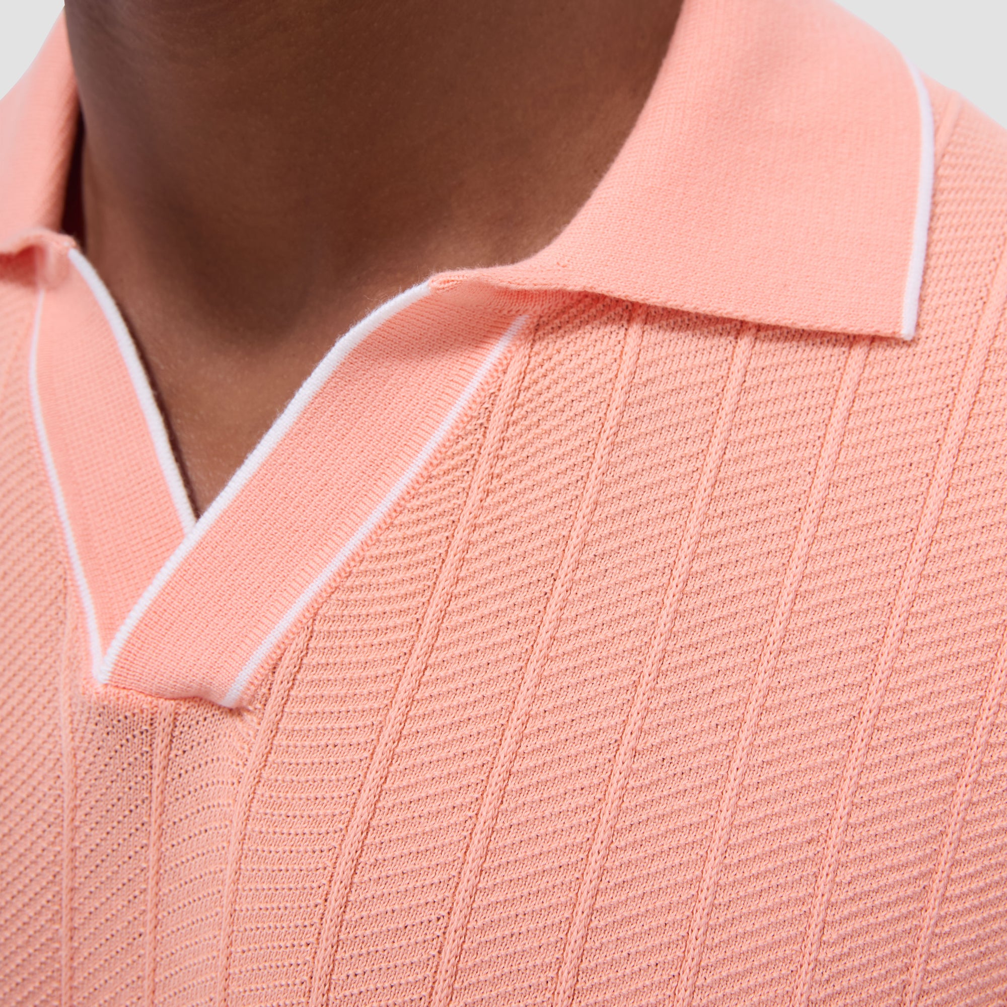 Wide Rib Short Sleeve Johnny Sweater