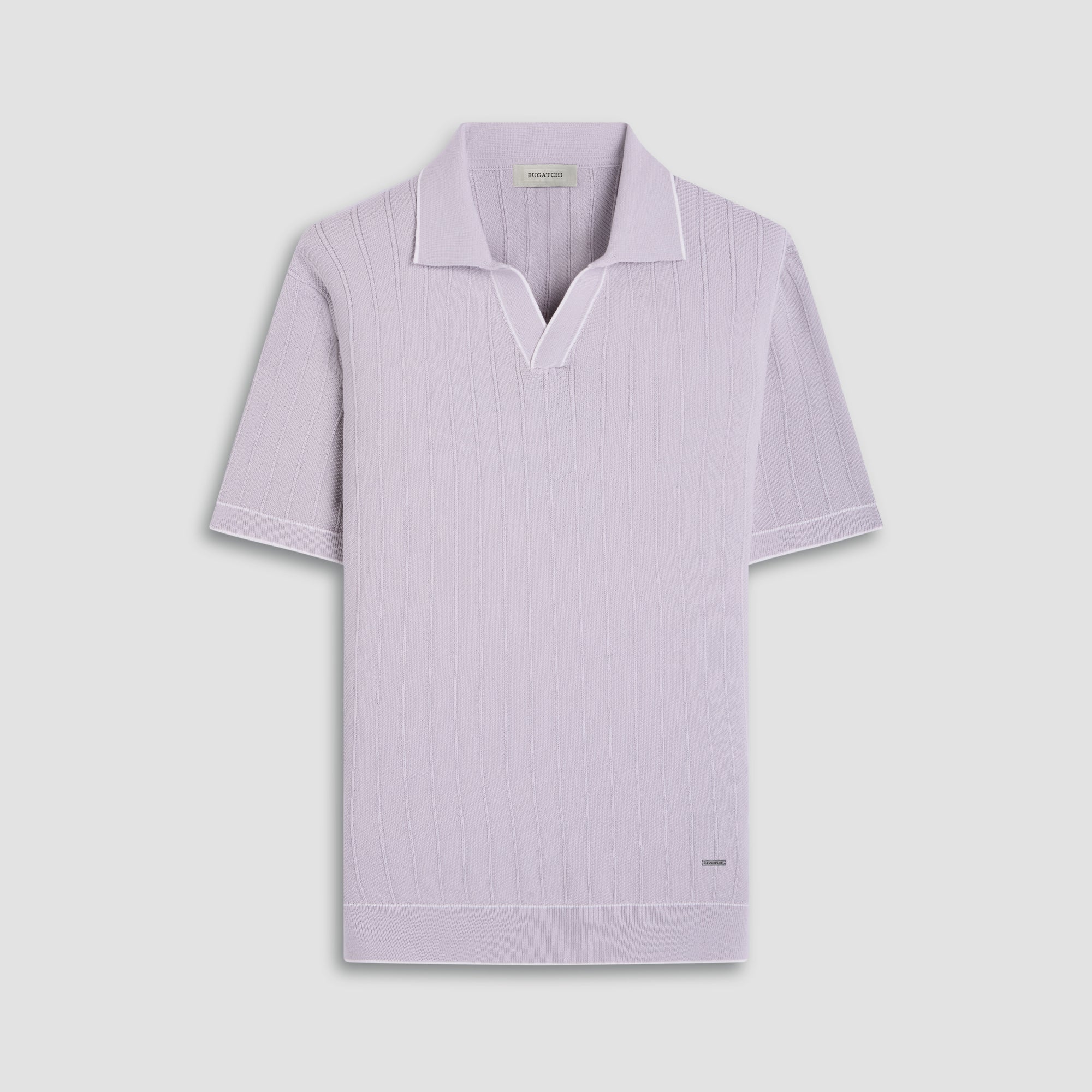 Wide Rib Short Sleeve Johnny Sweater