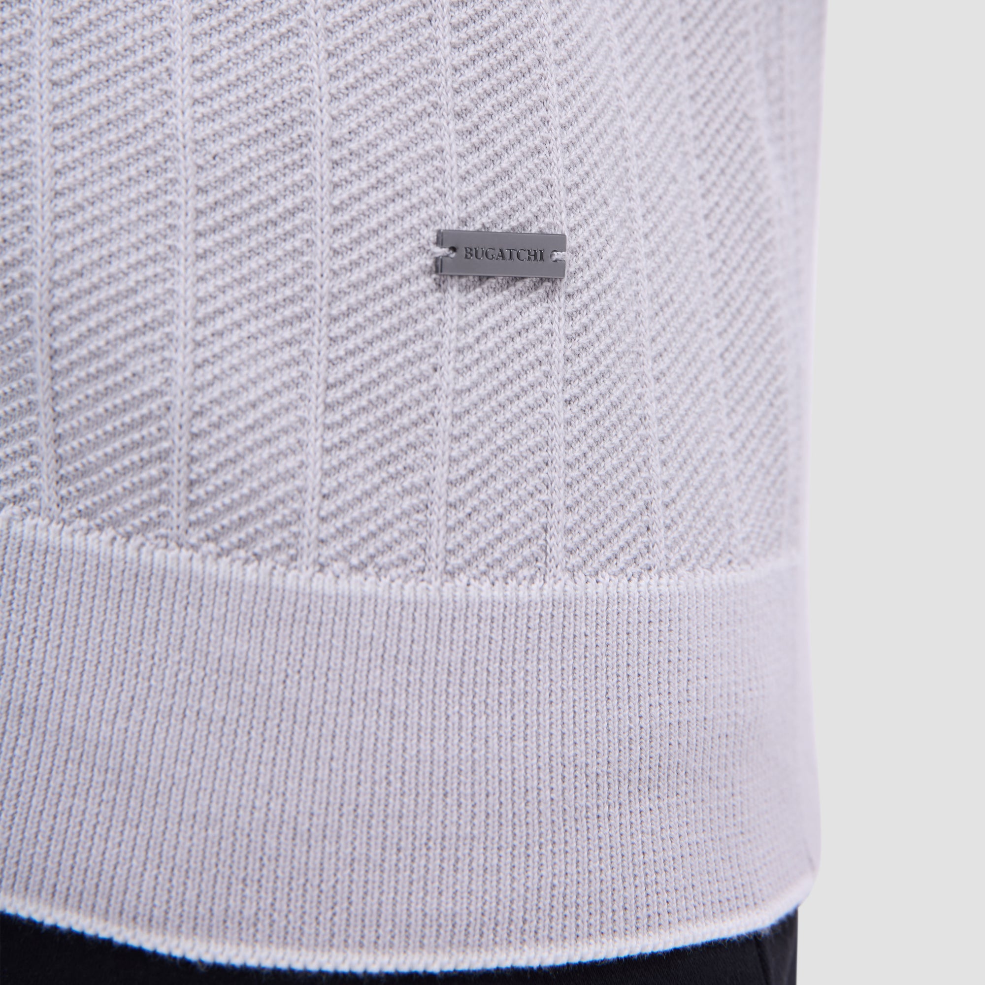 Wide Rib Short Sleeve Johnny Sweater