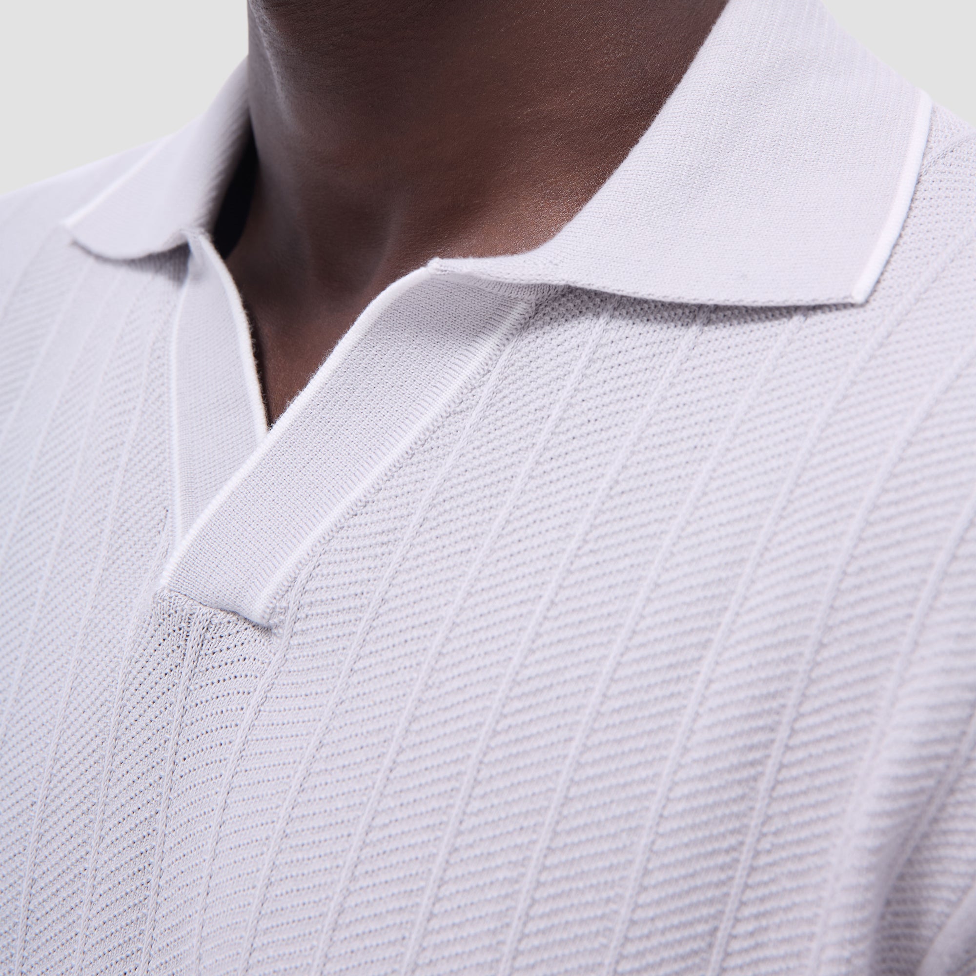 Wide Rib Short Sleeve Johnny Sweater