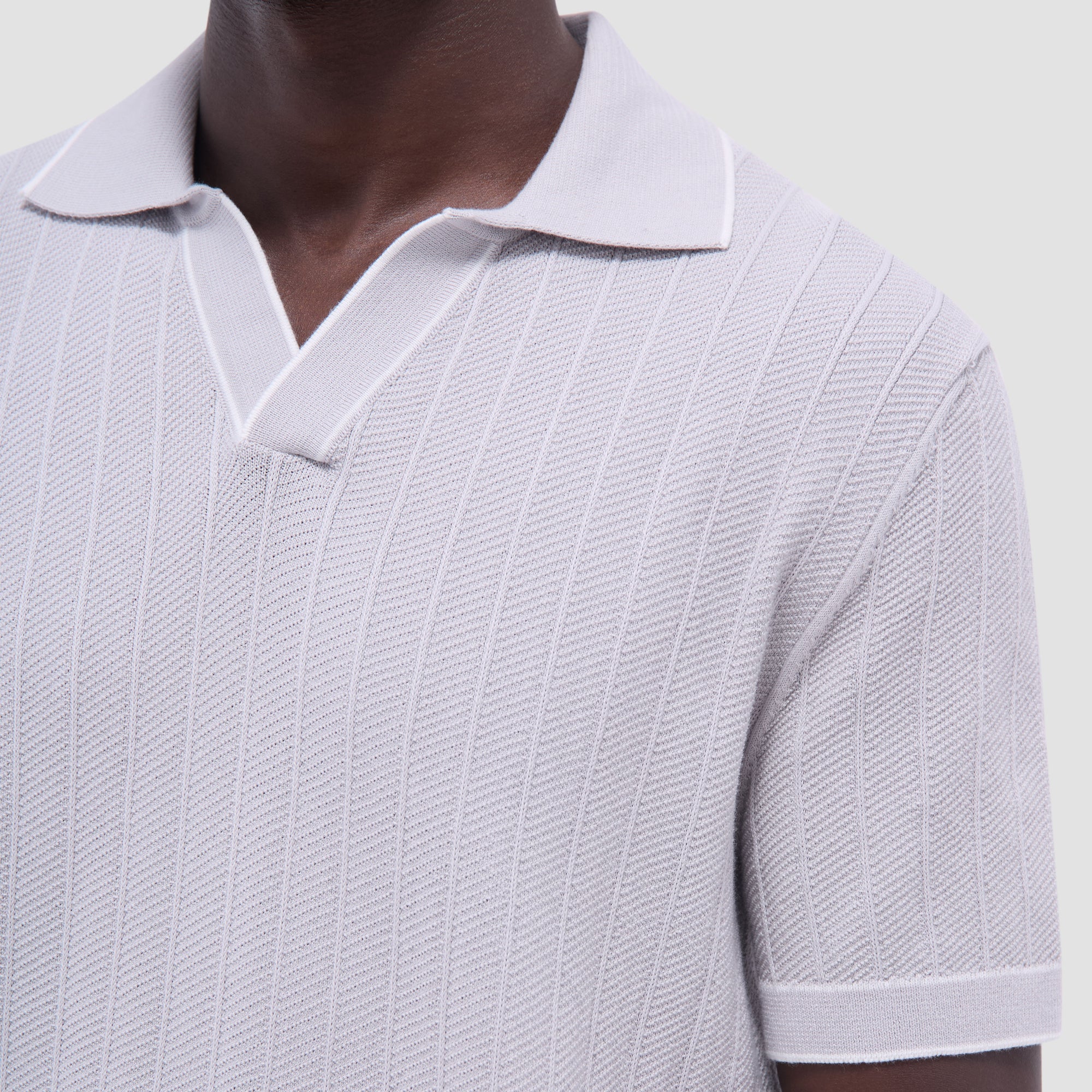 Wide Rib Short Sleeve Johnny Sweater