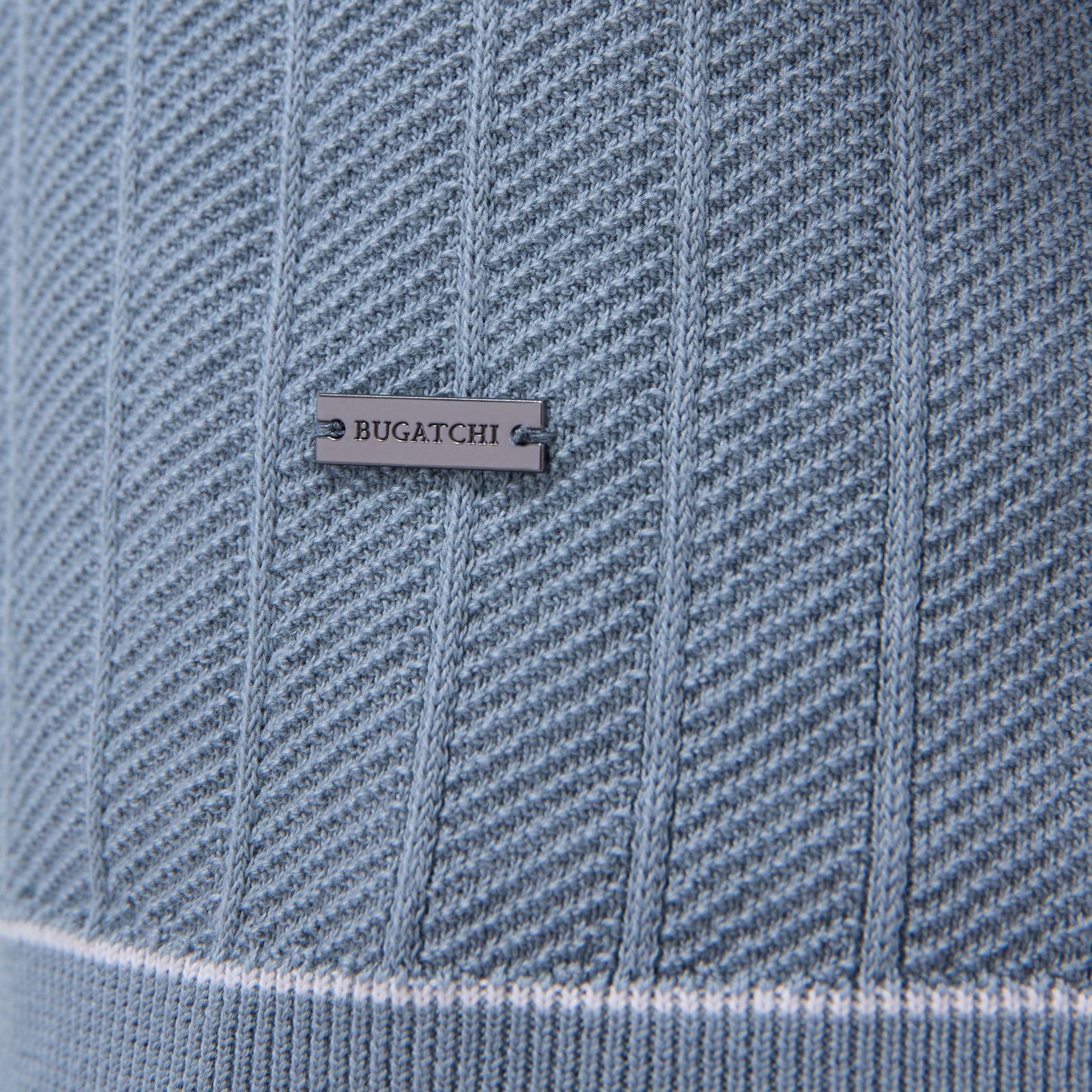 Wide Rib Short Sleeve Johnny Sweater