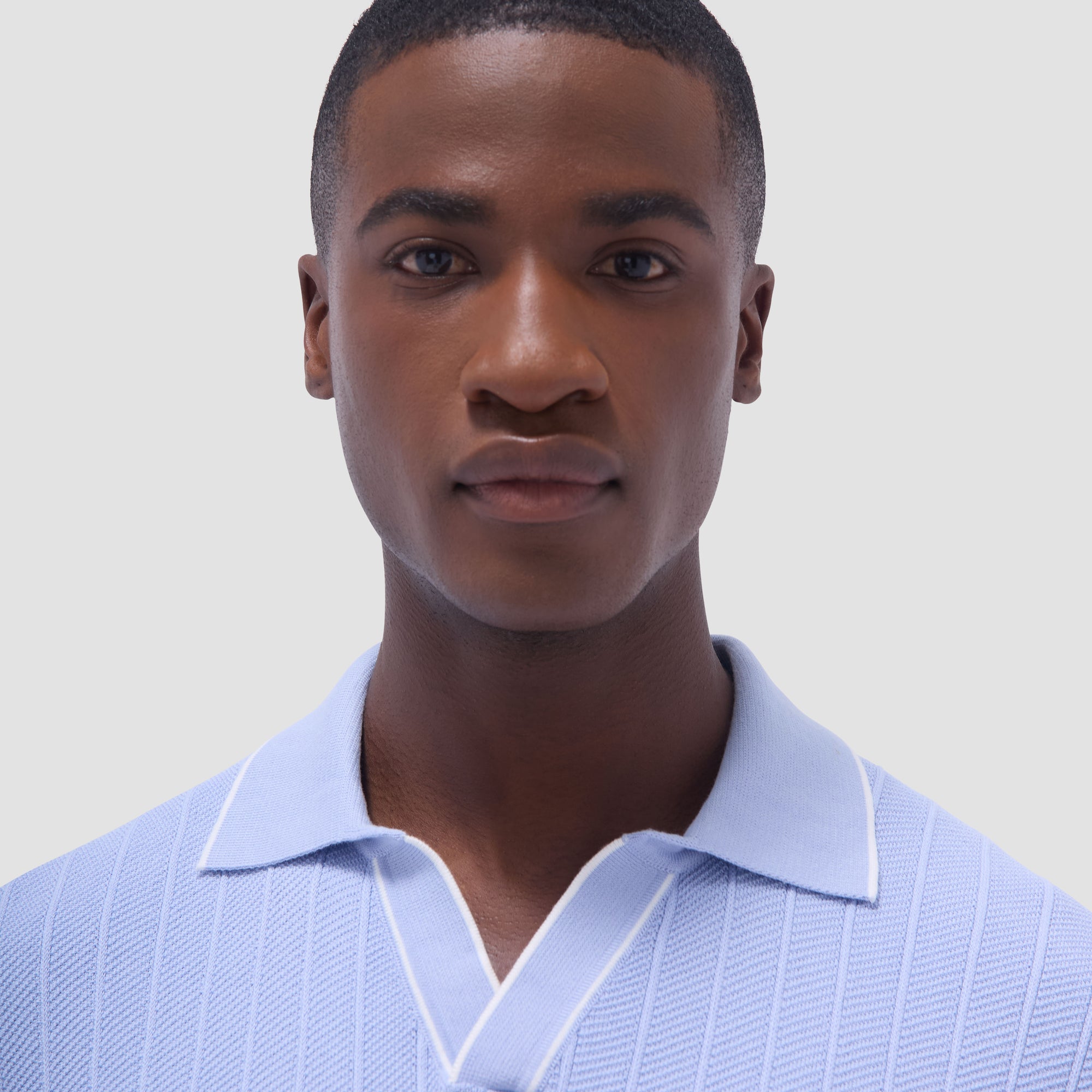 Wide Rib Short Sleeve Johnny Sweater