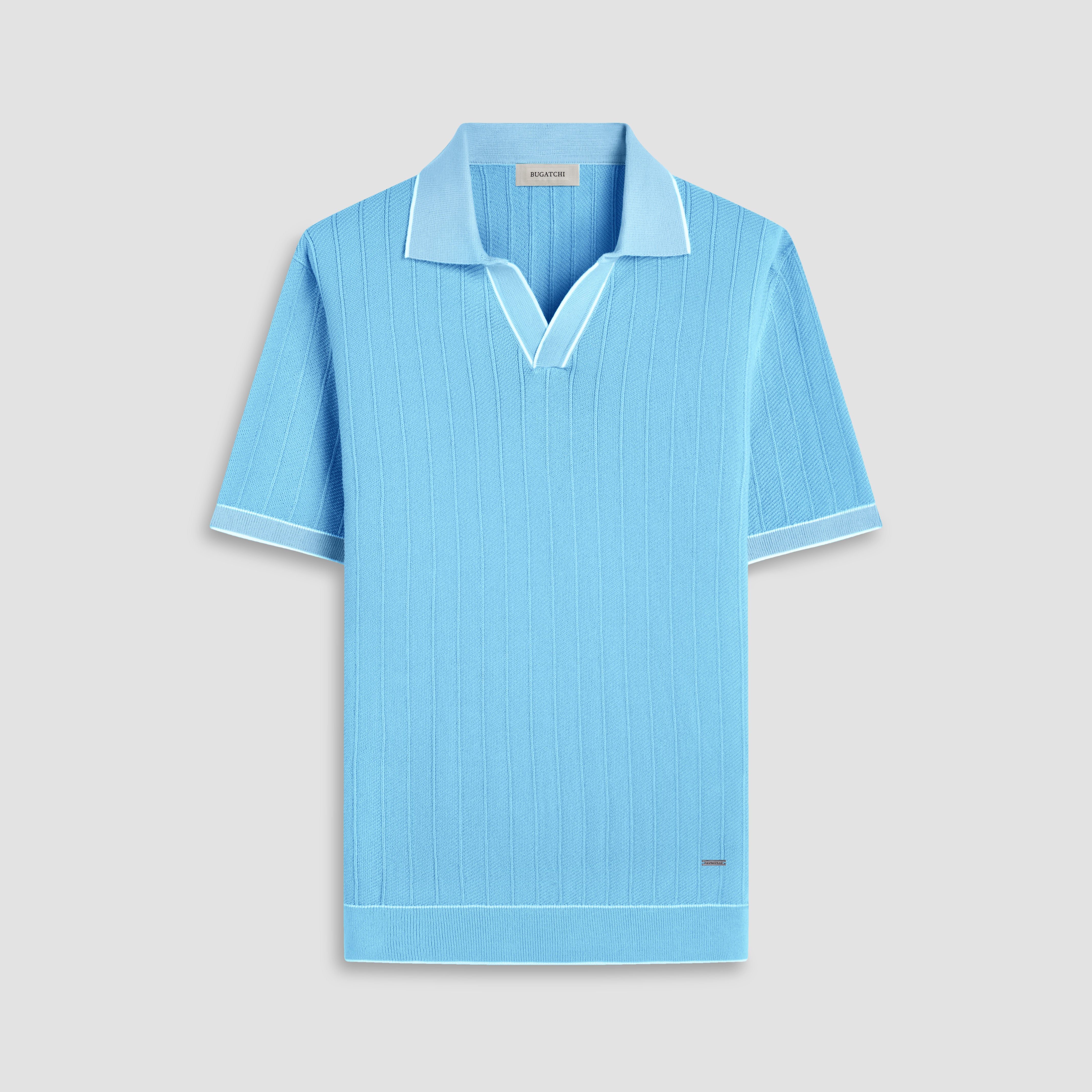 Wide Rib Short Sleeve Johnny Sweater – BUGATCHI