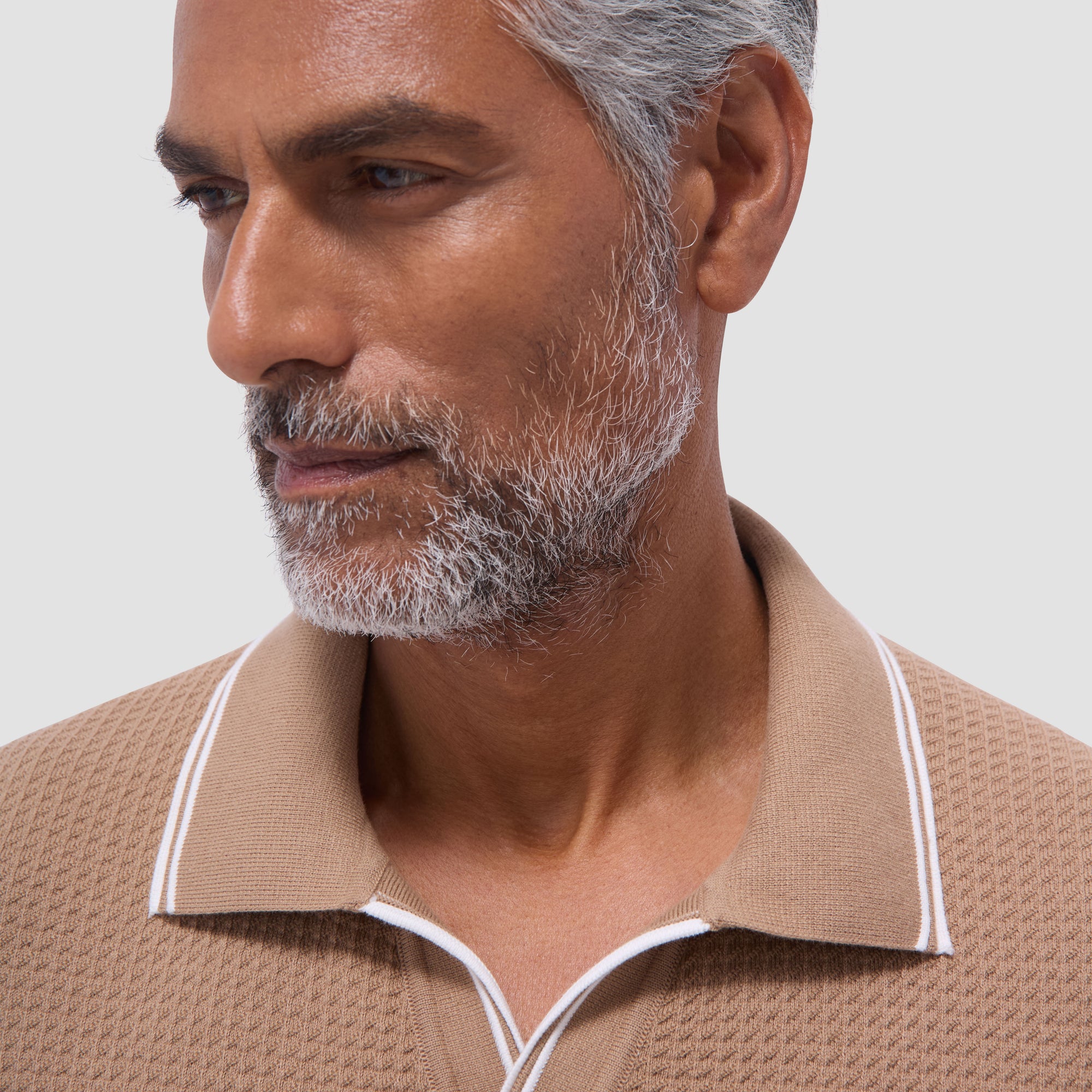 Seed Rib Short Sleeve Johnny Sweater