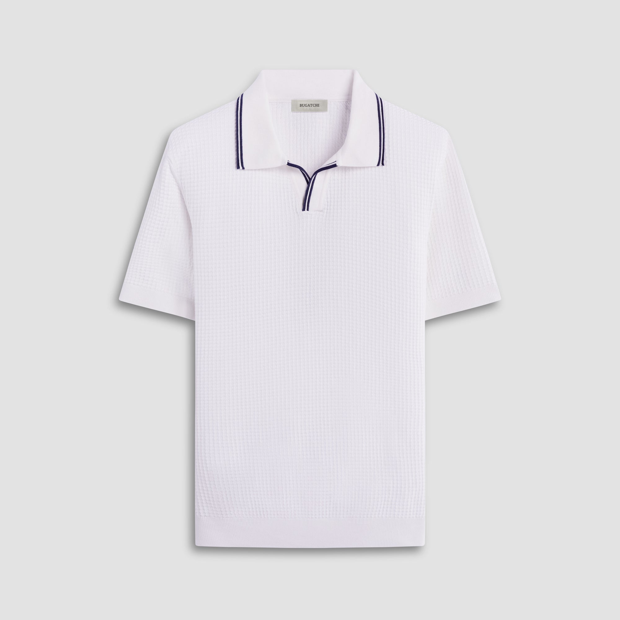 Seed Rib Short Sleeve Johnny Sweater