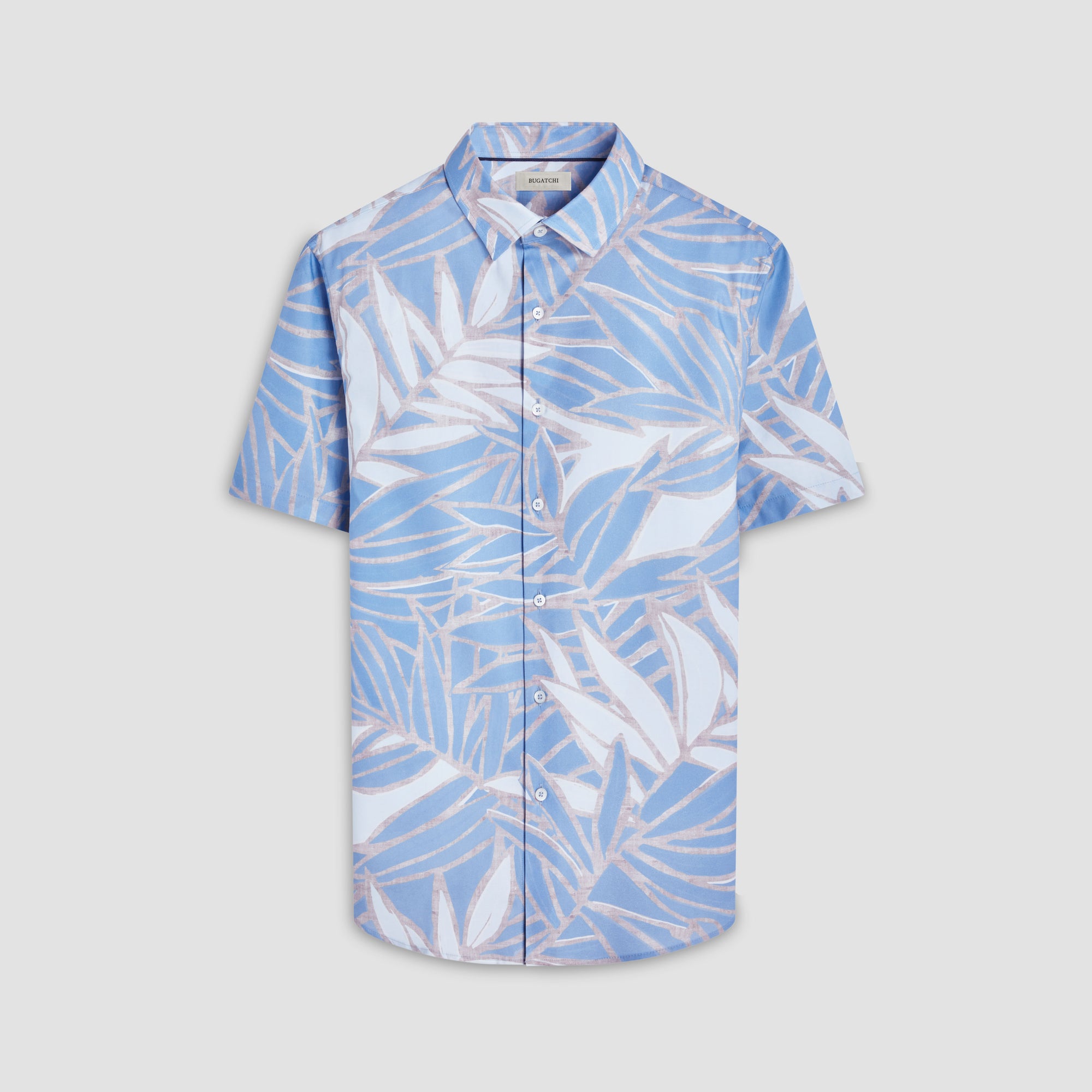 Orson Leaf Print Short-Sleeve Shirt