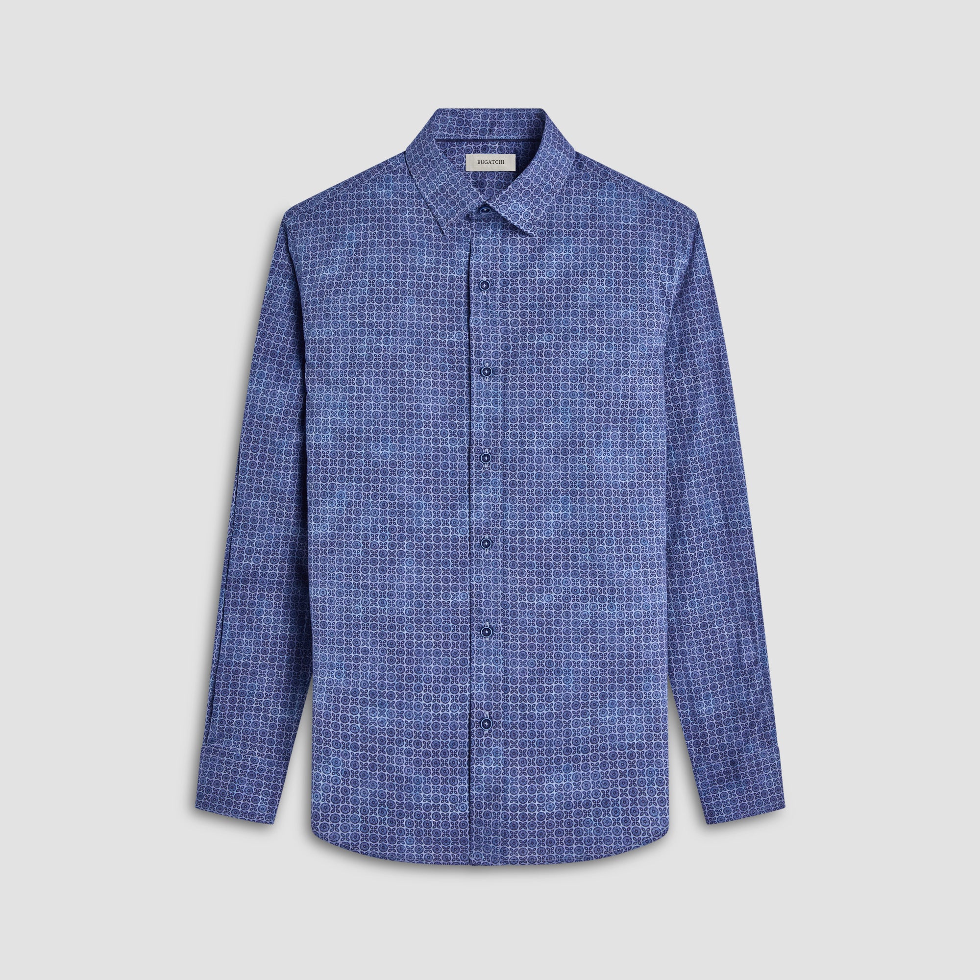 Julian Floral Inspired Geometric Shirt BUGATCHI Julian Floral Inspired Geometric Shirt BUGATCHI