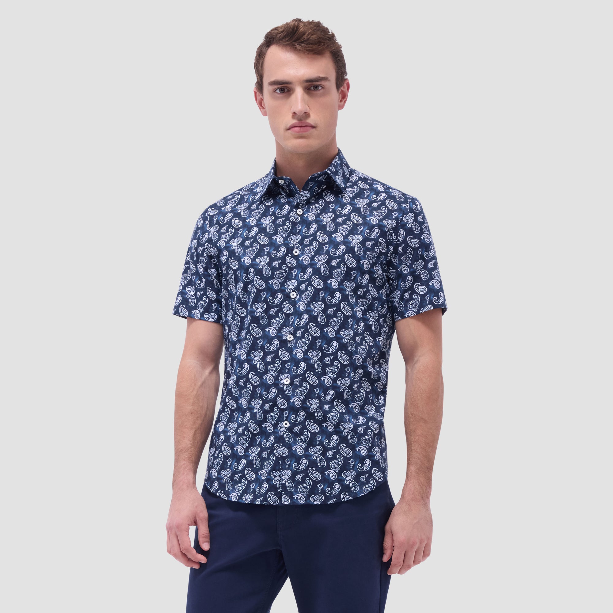 Orson Paisley Short-Sleeve Shirt