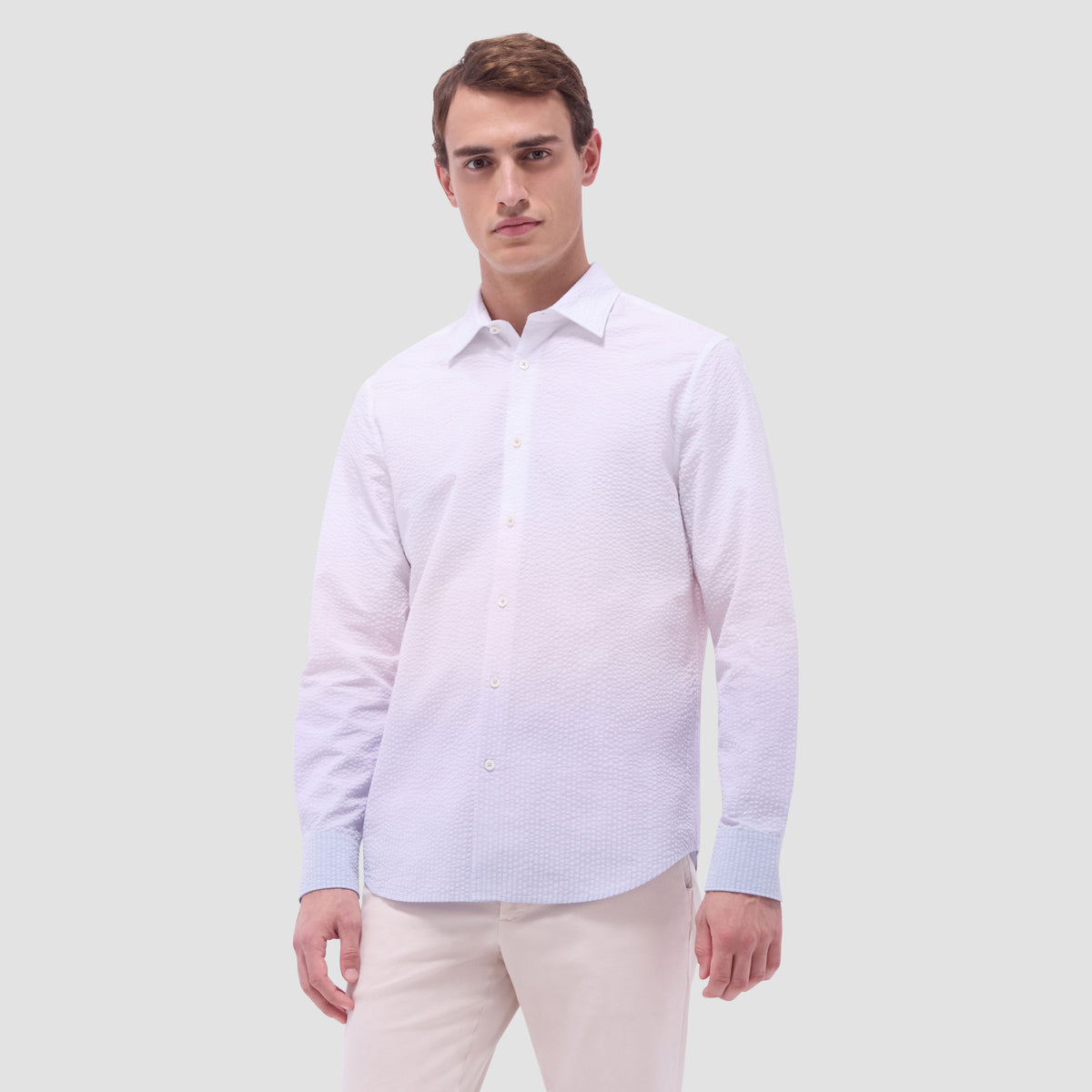 Julian Gradient Seersucker Shirt