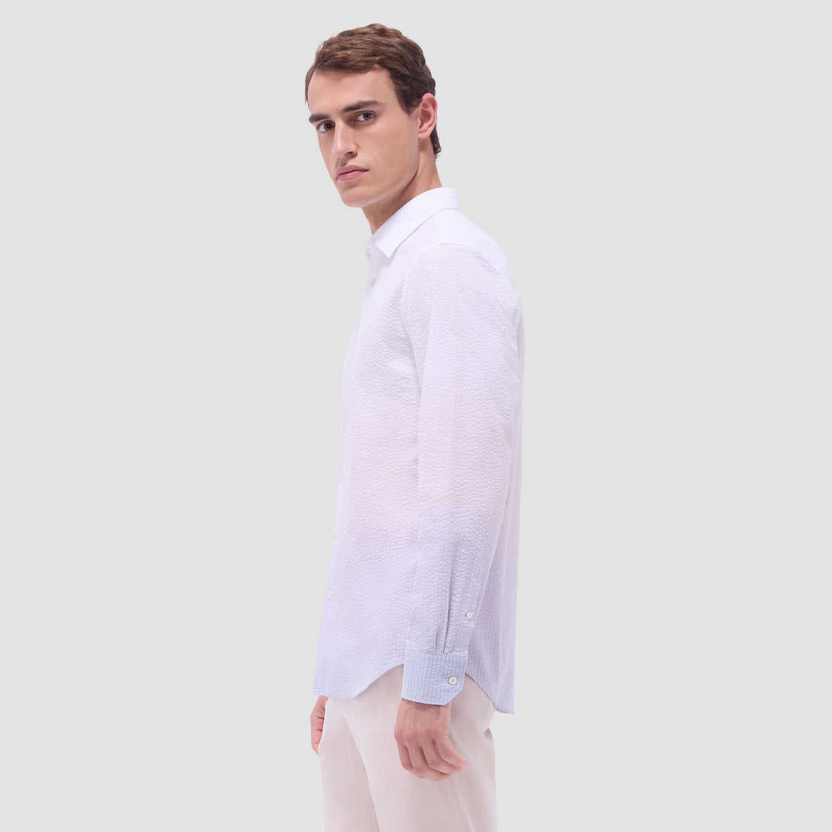 Julian Gradient Seersucker Shirt