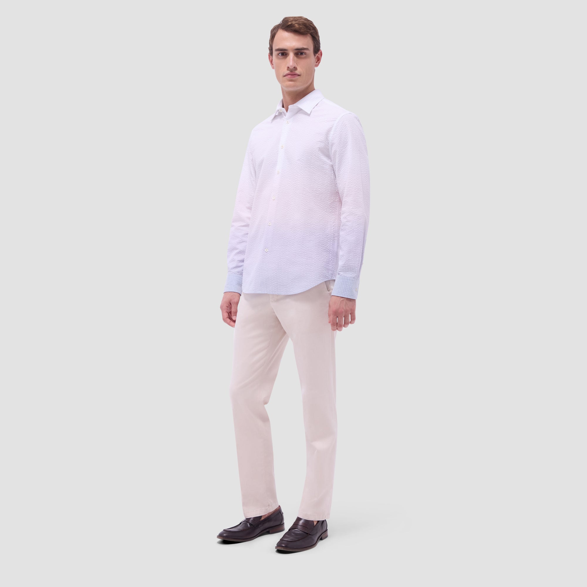 Julian Gradient Seersucker Shirt