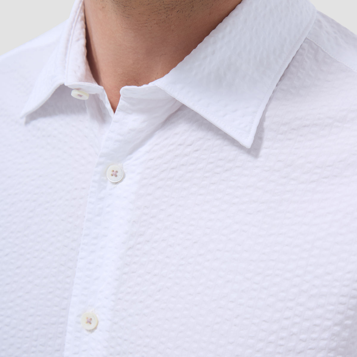 Julian Gradient Seersucker Shirt