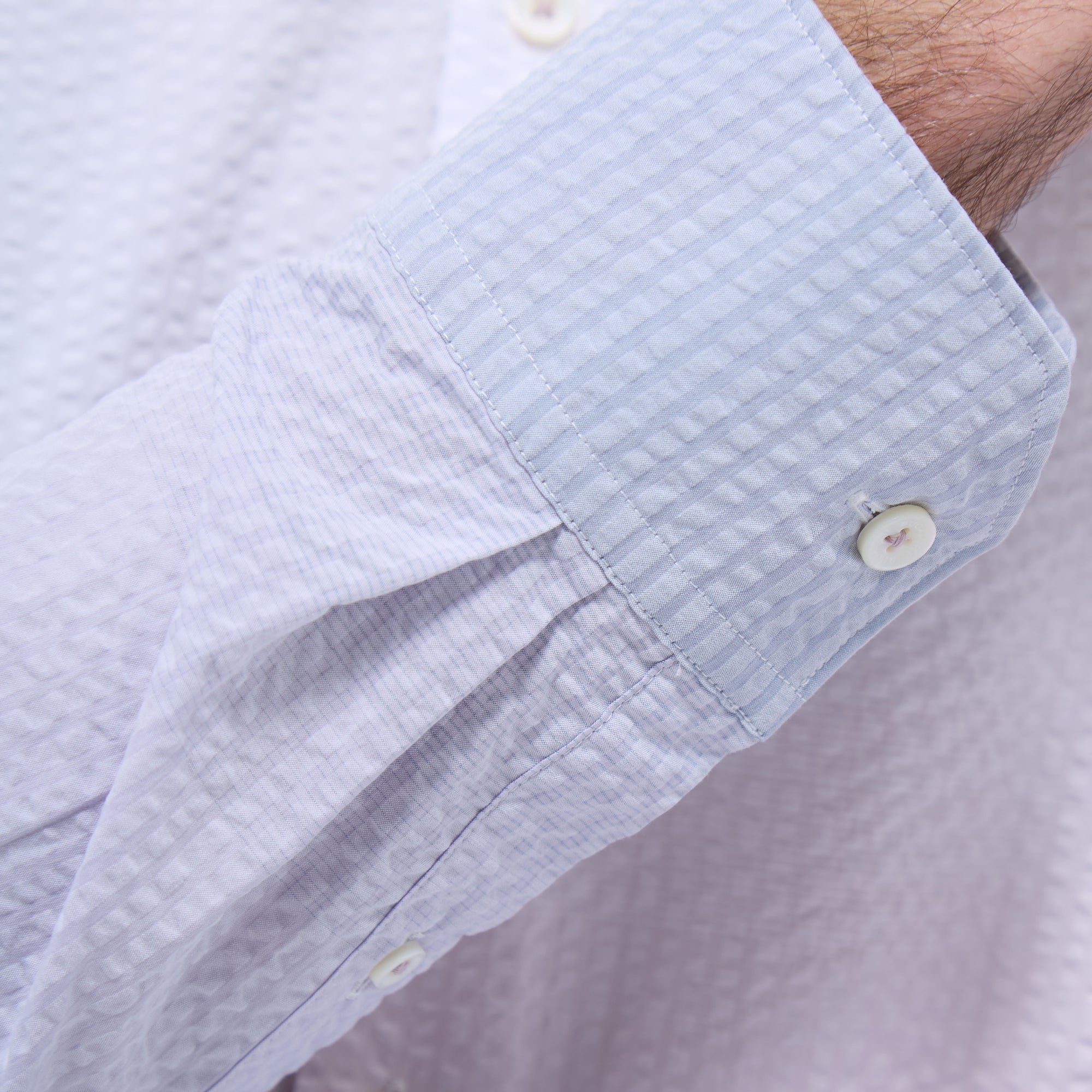 Julian Gradient Seersucker Shirt