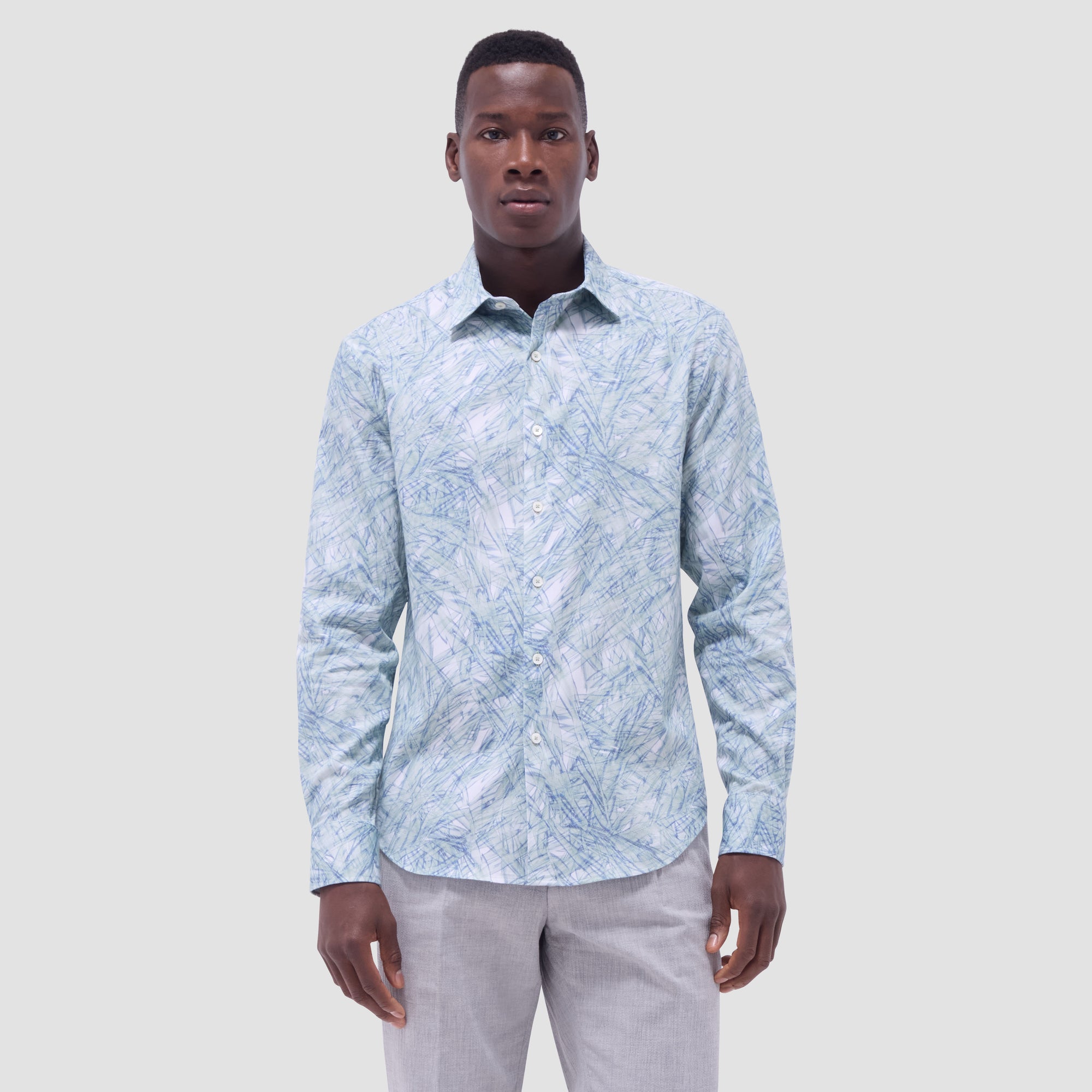 Julian Leaf Print Shirt