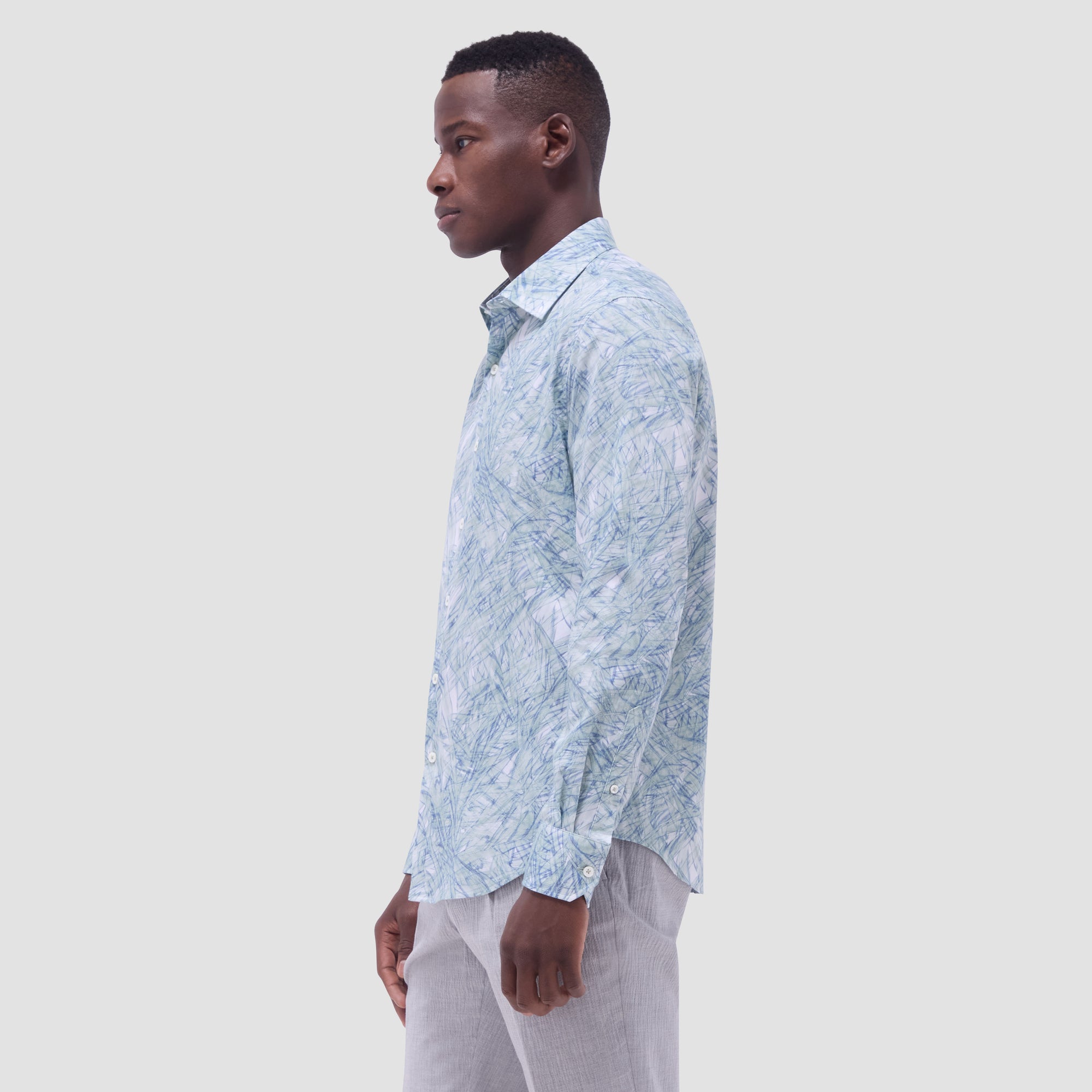 Julian Leaf Print Shirt