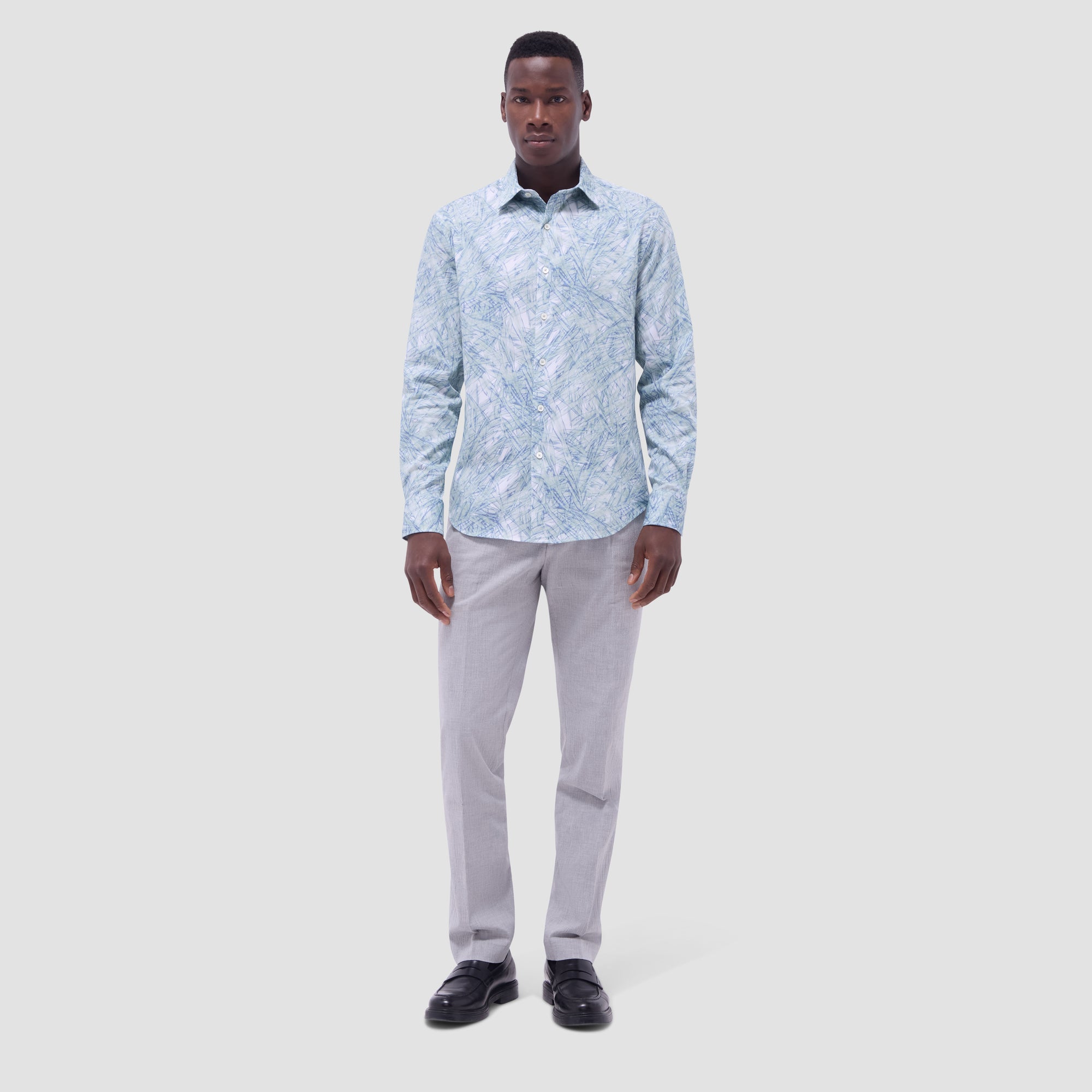 Julian Leaf Print Shirt