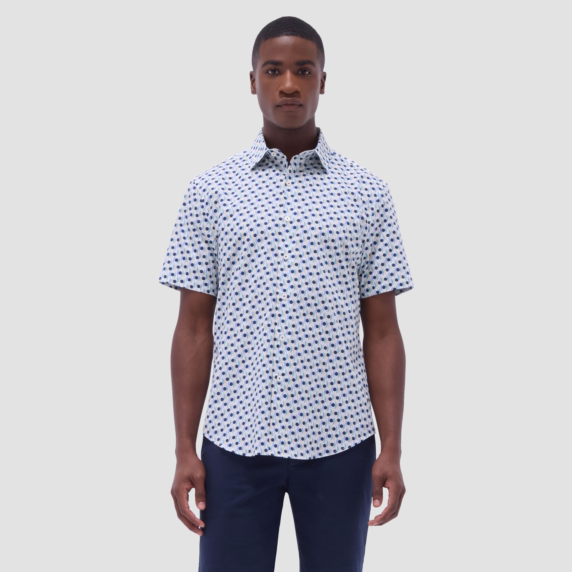 Orson Geometric Short-Sleeve Shirt