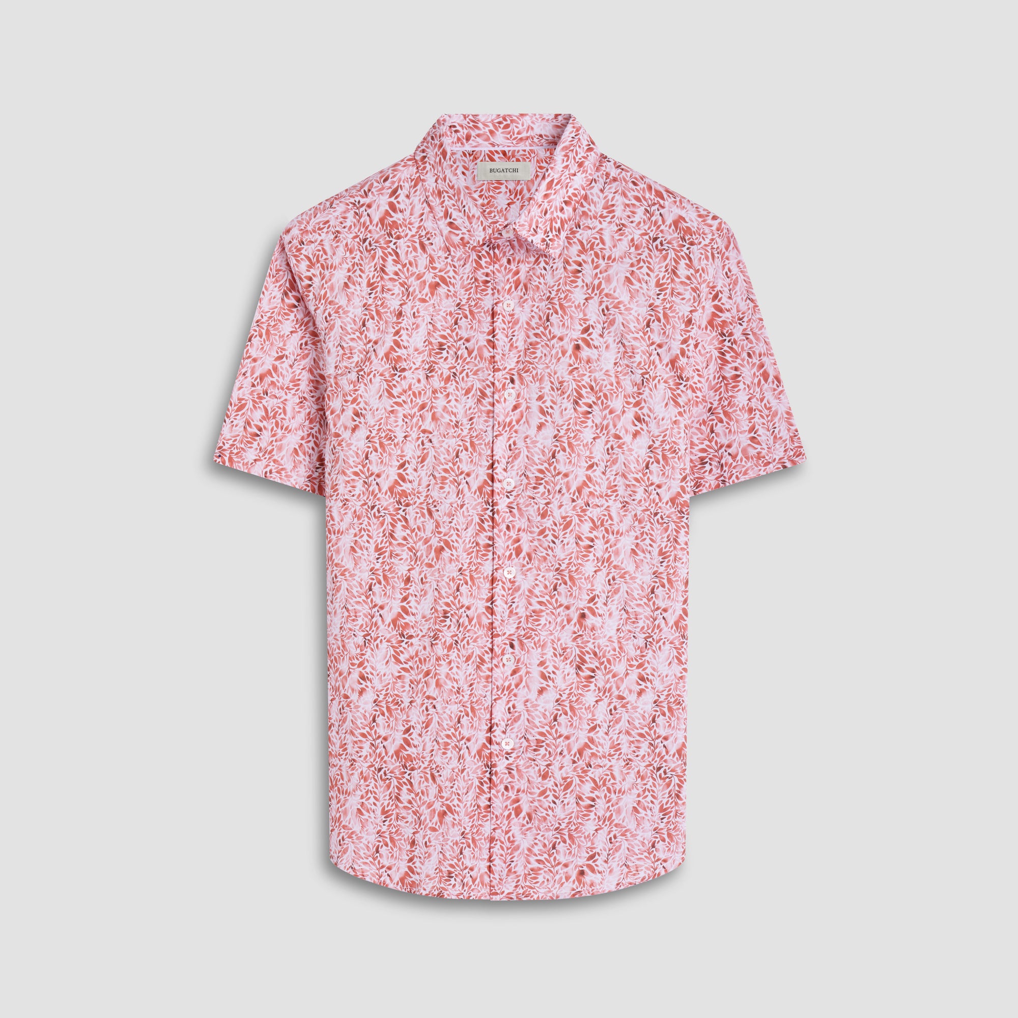 Orson Leaf Print Short-Sleeve Shirt