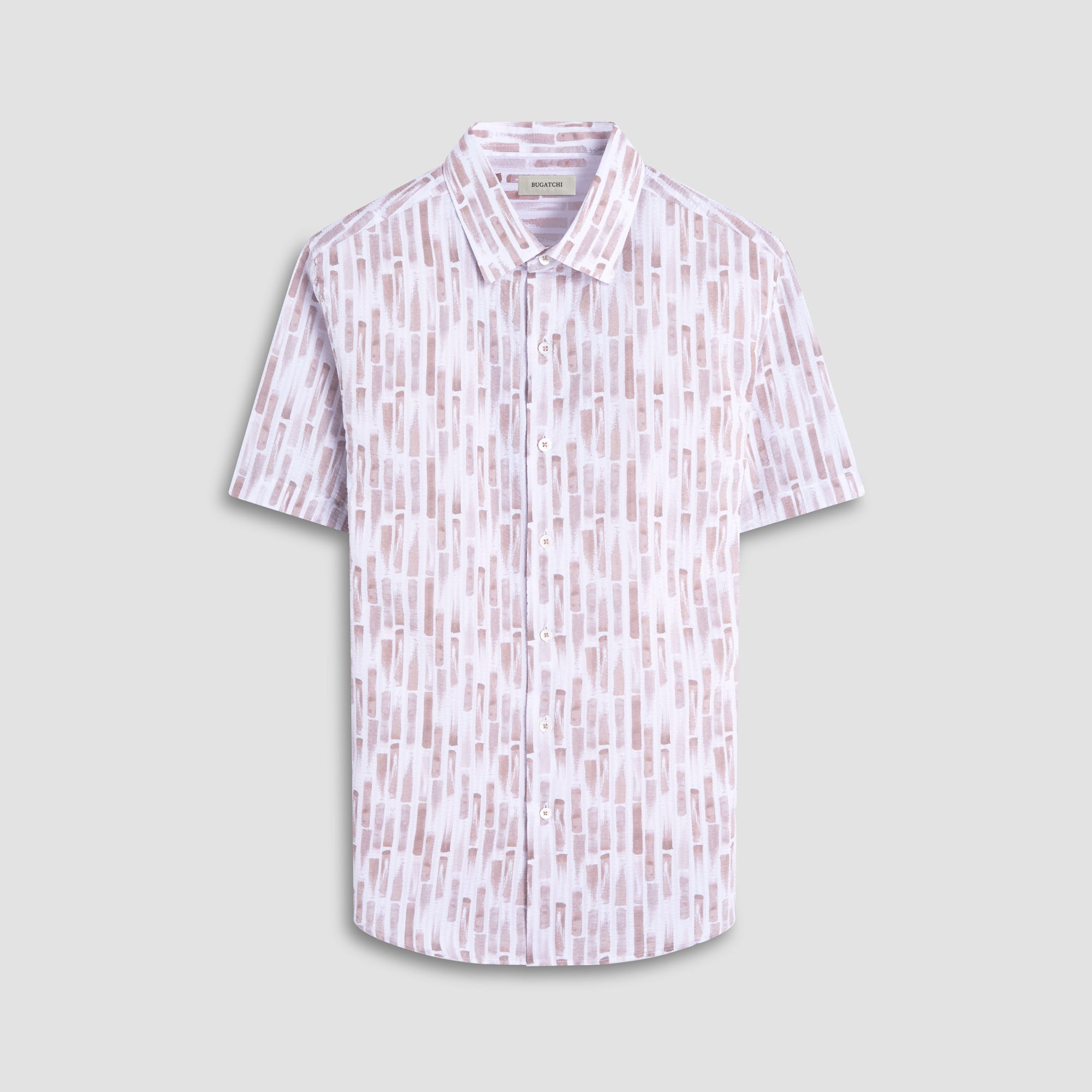 Orson Abstract Seersucker Short-Sleeve Shirt