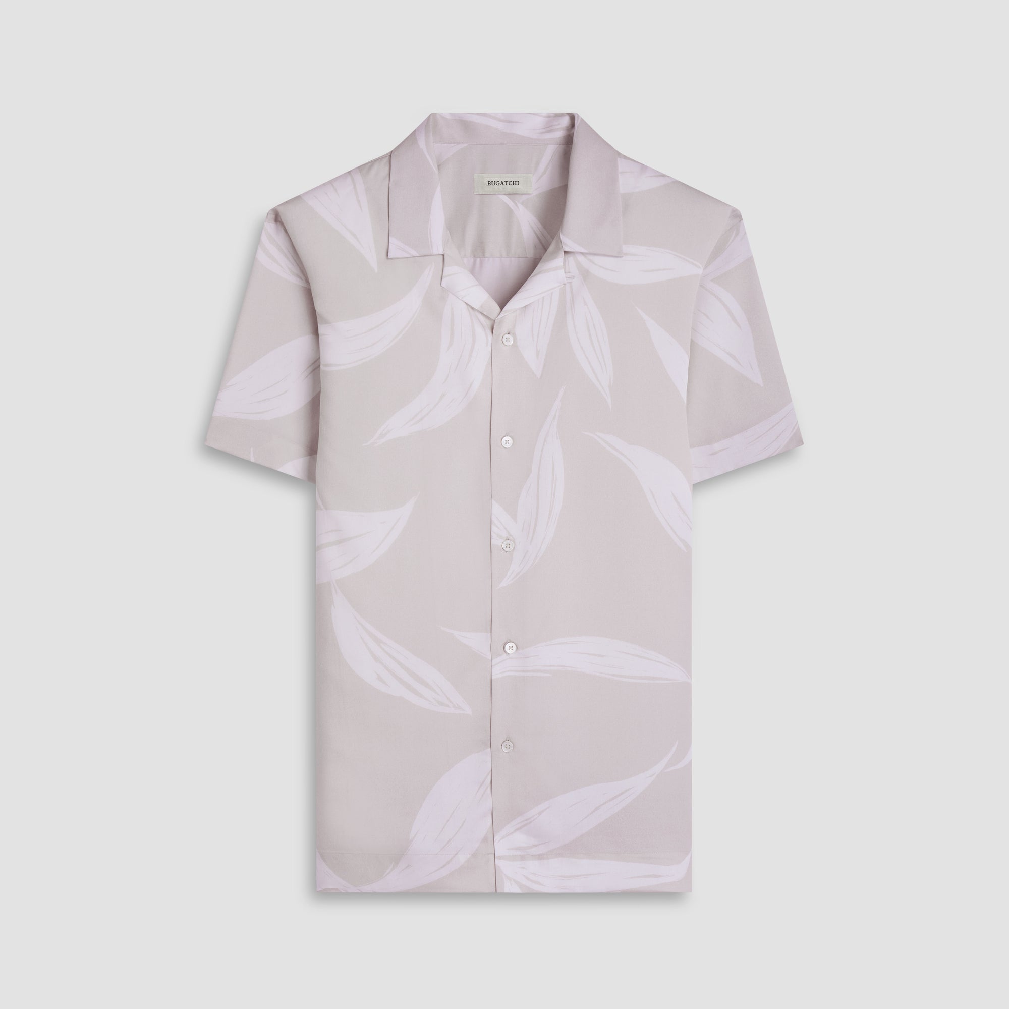 Jackson Leaf Print Camp Shirt
