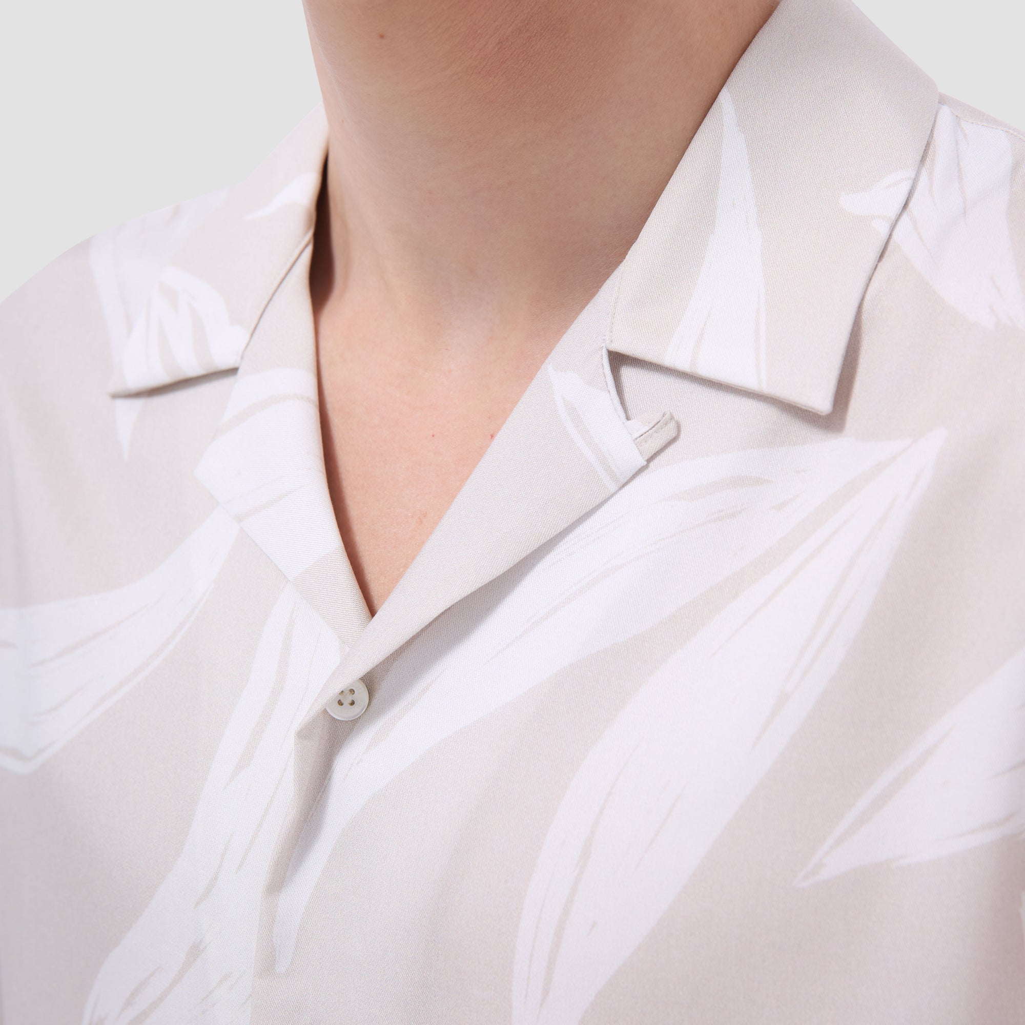 Jackson Leaf Print Camp Shirt