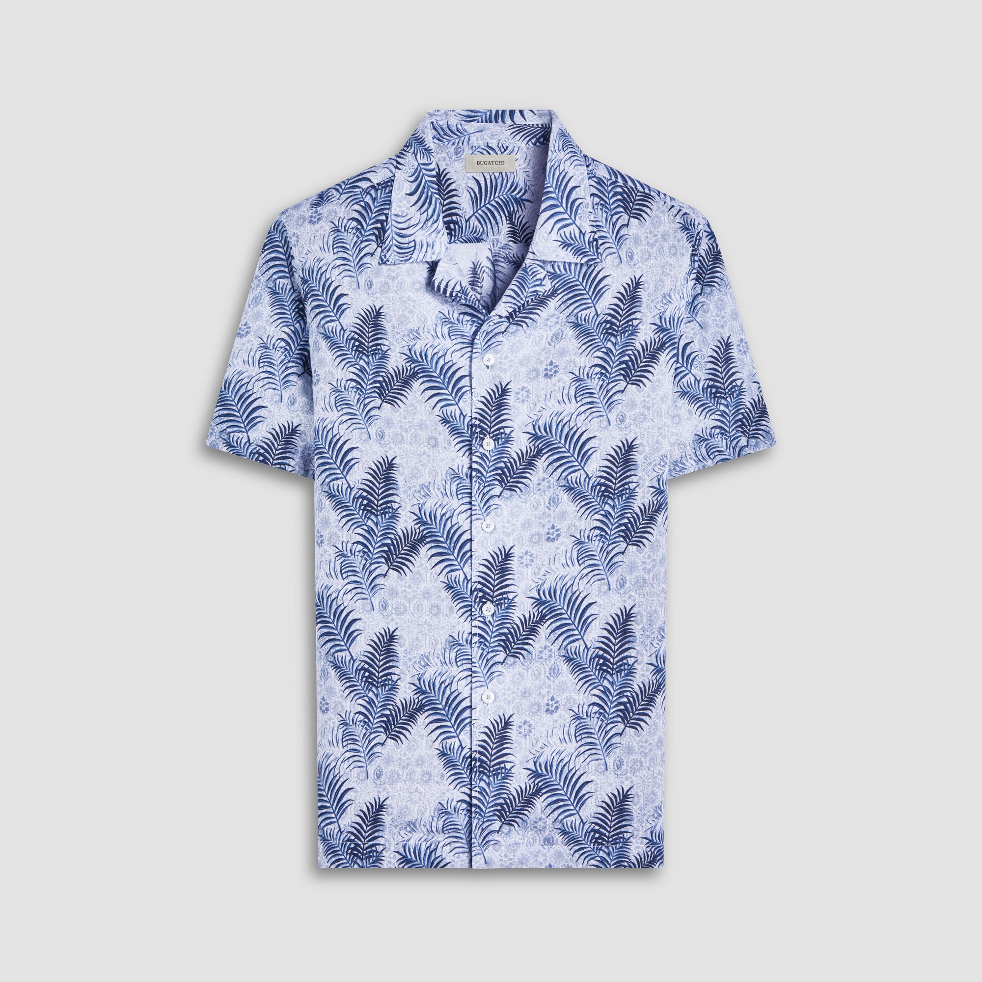 Jackson Leaf Print Camp Shirt
