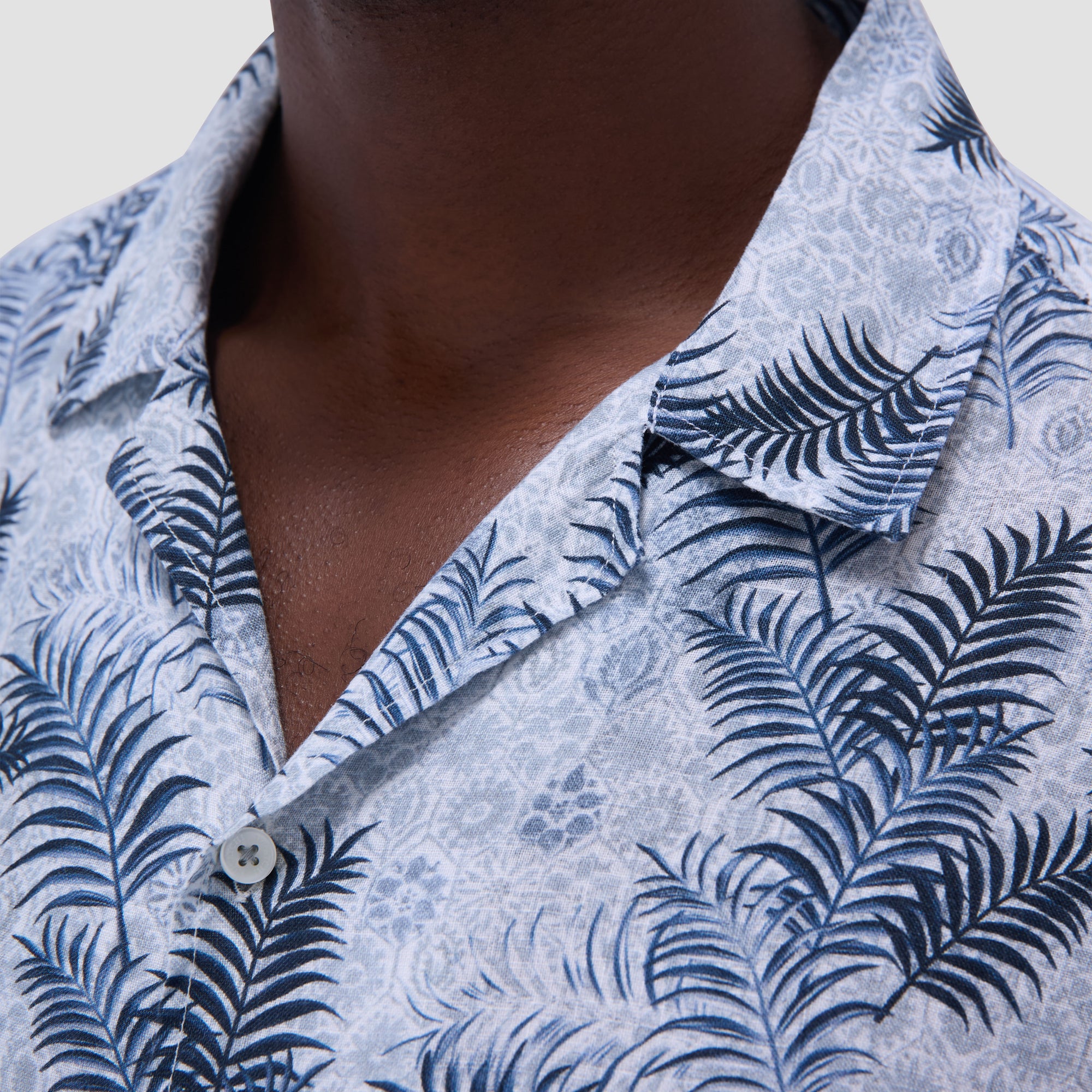 Jackson Leaf Print Camp Shirt