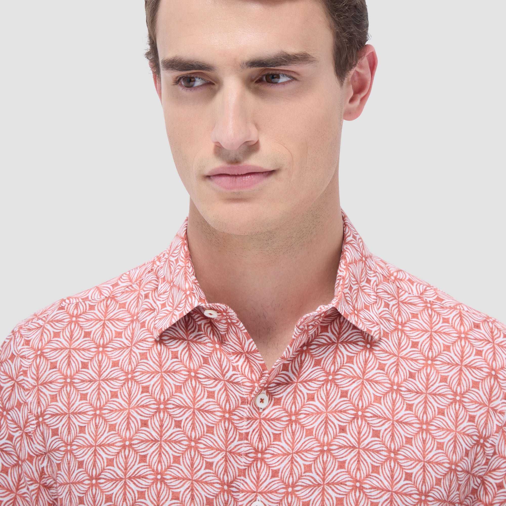 Orson Floral Geometric Short-Sleeve Shirt