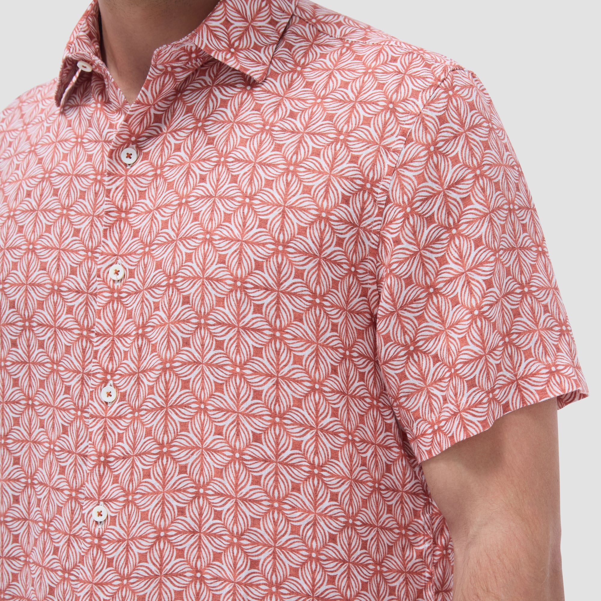 Orson Floral Geometric Short-Sleeve Shirt