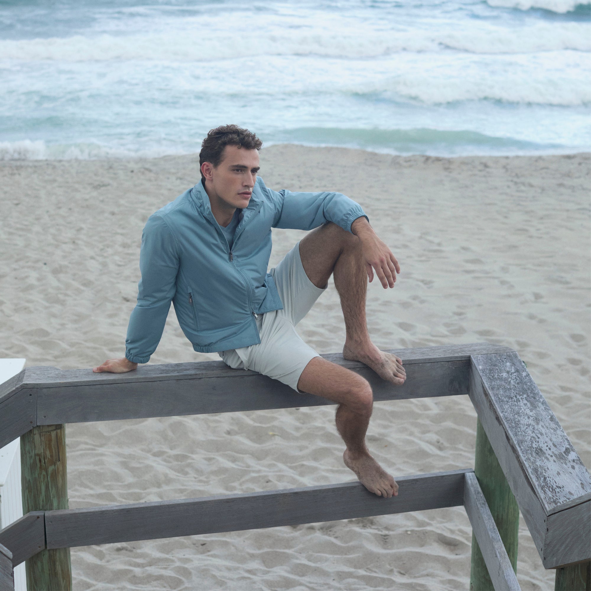 Packable Nylon Windbreaker Jacket