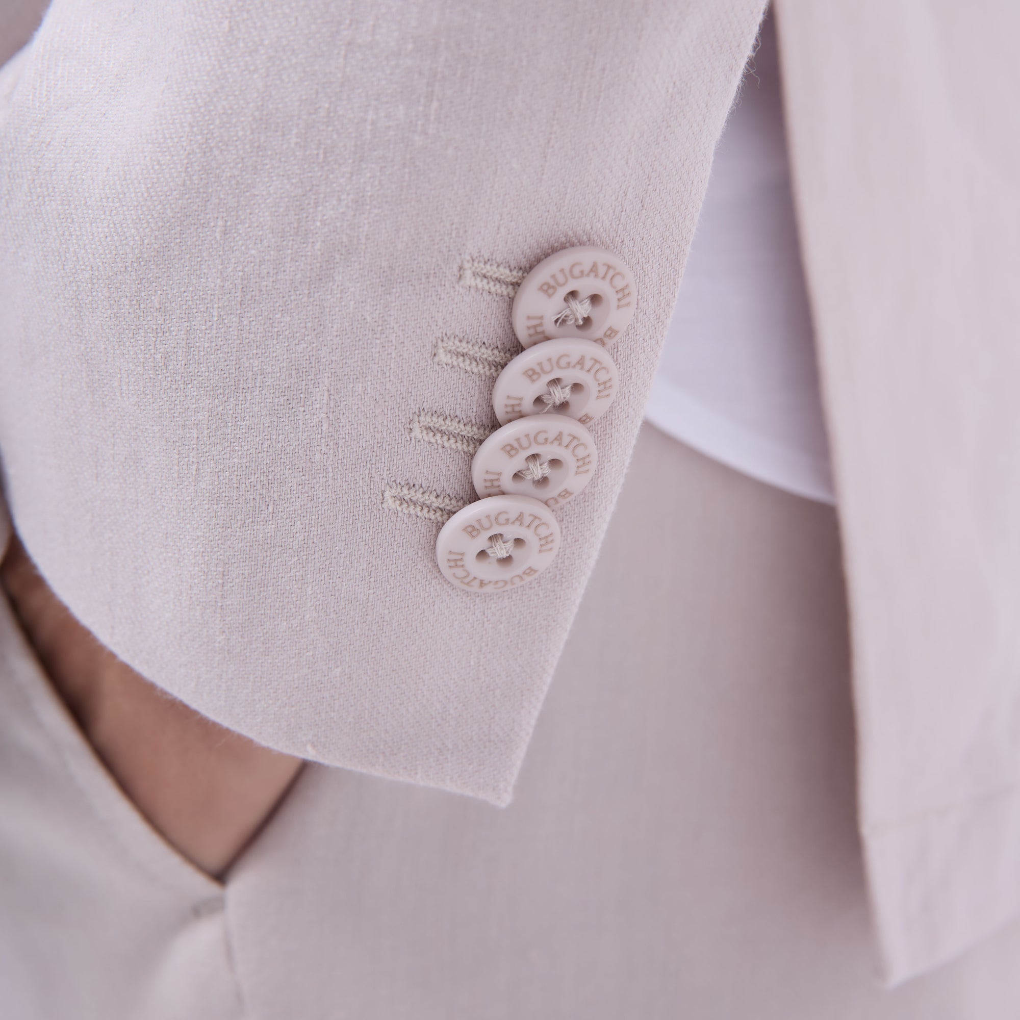 Linen-Cotton Two Button Blazer