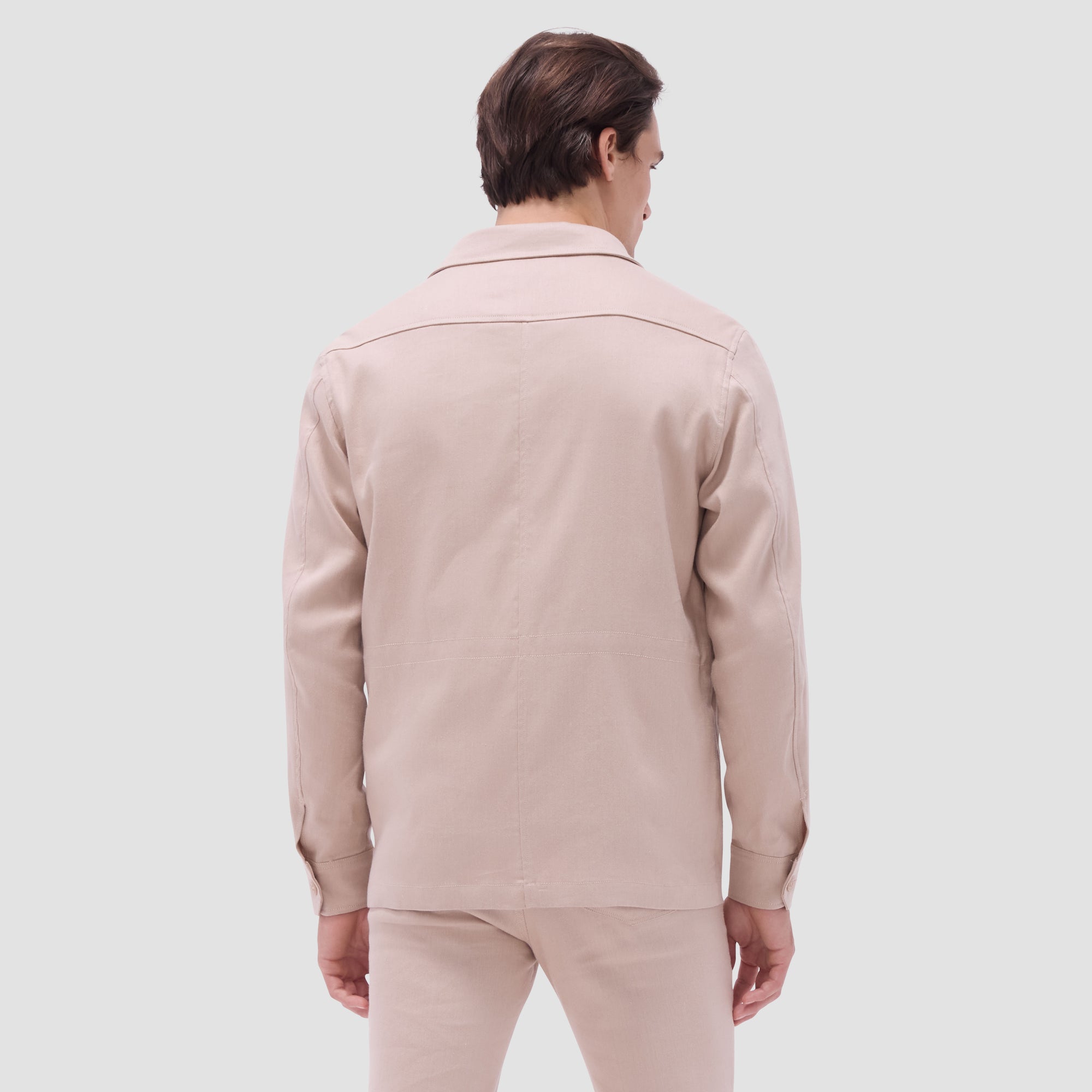 Linen-Cotton Safari Jacket