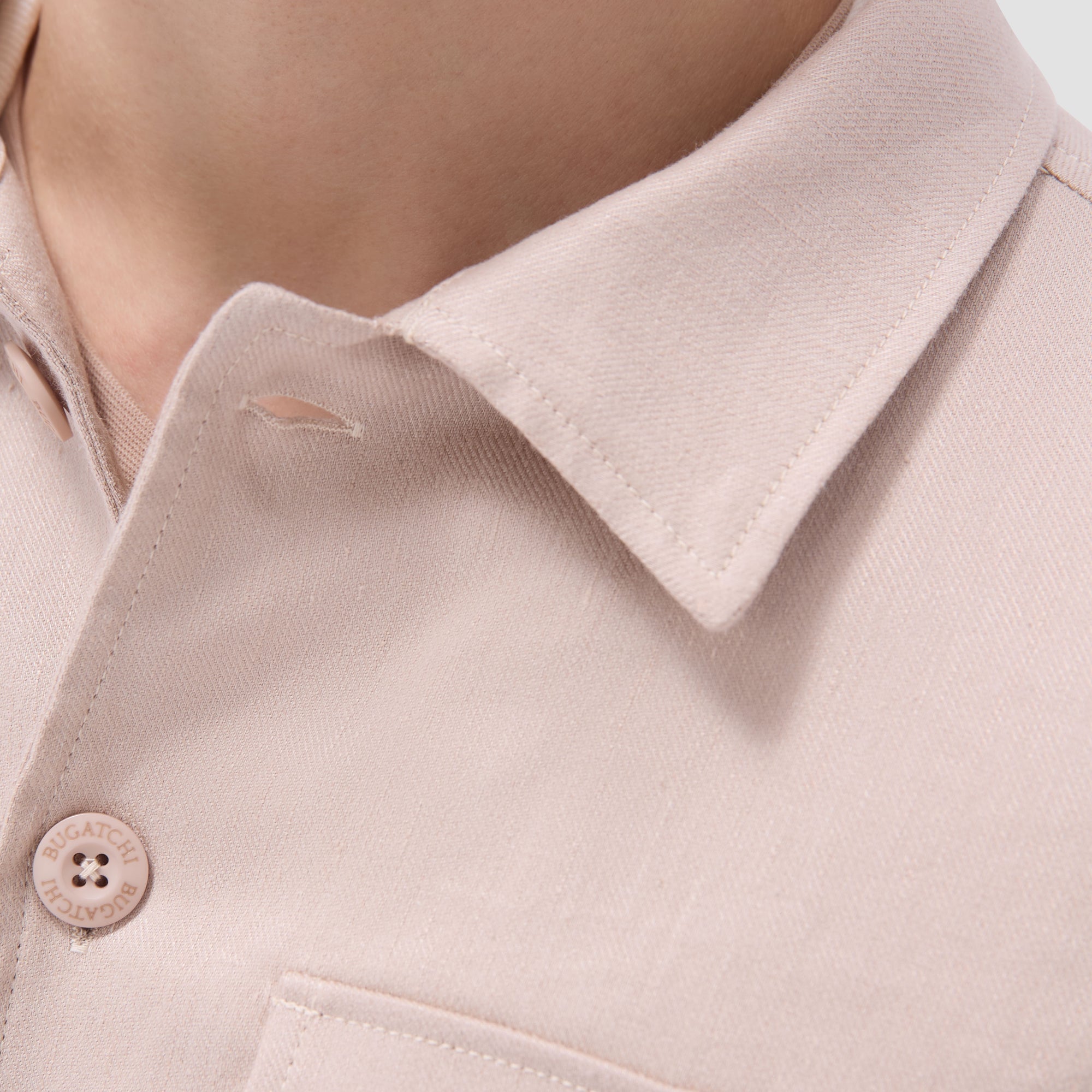 Linen-Cotton Safari Jacket