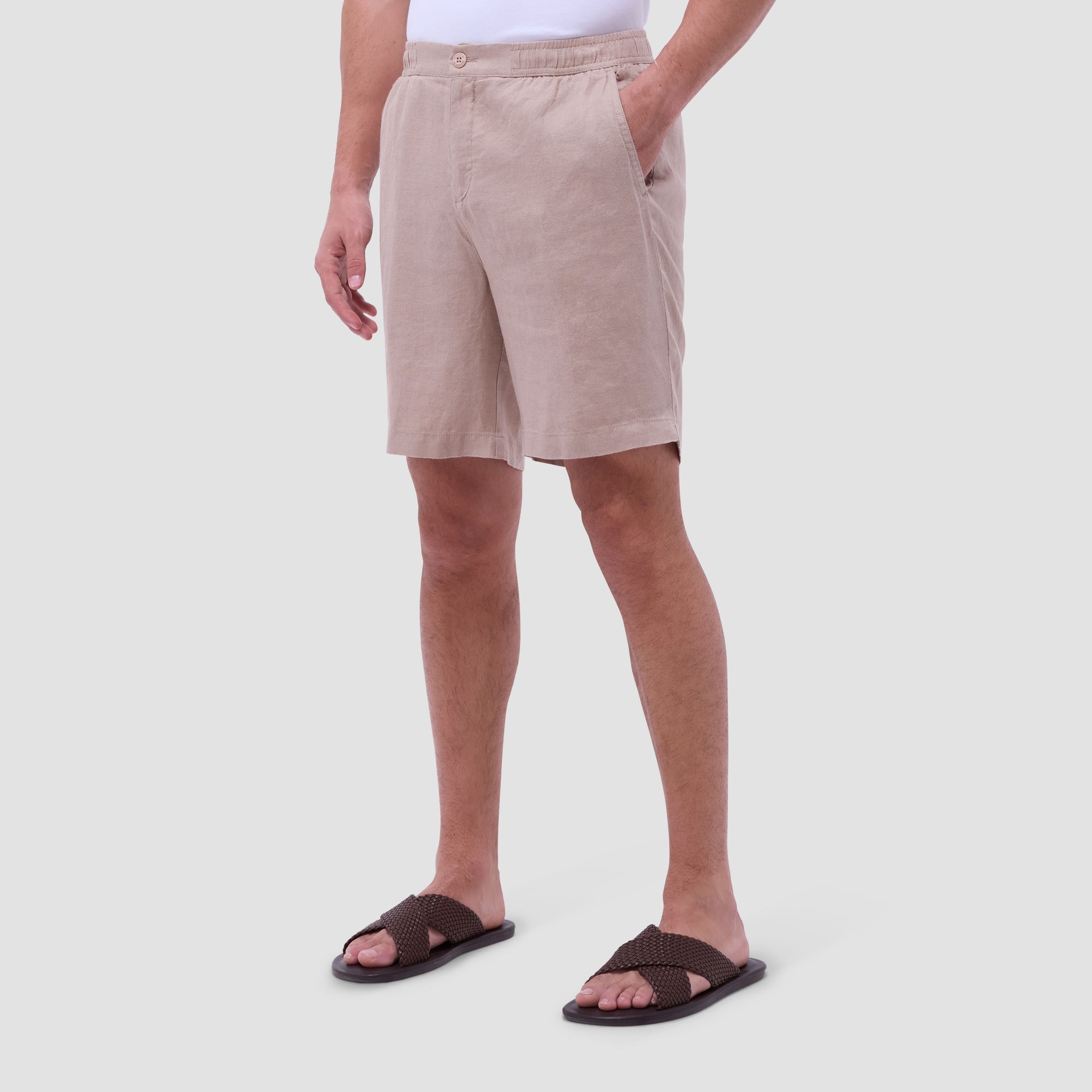 Linen Drawstring Shorts