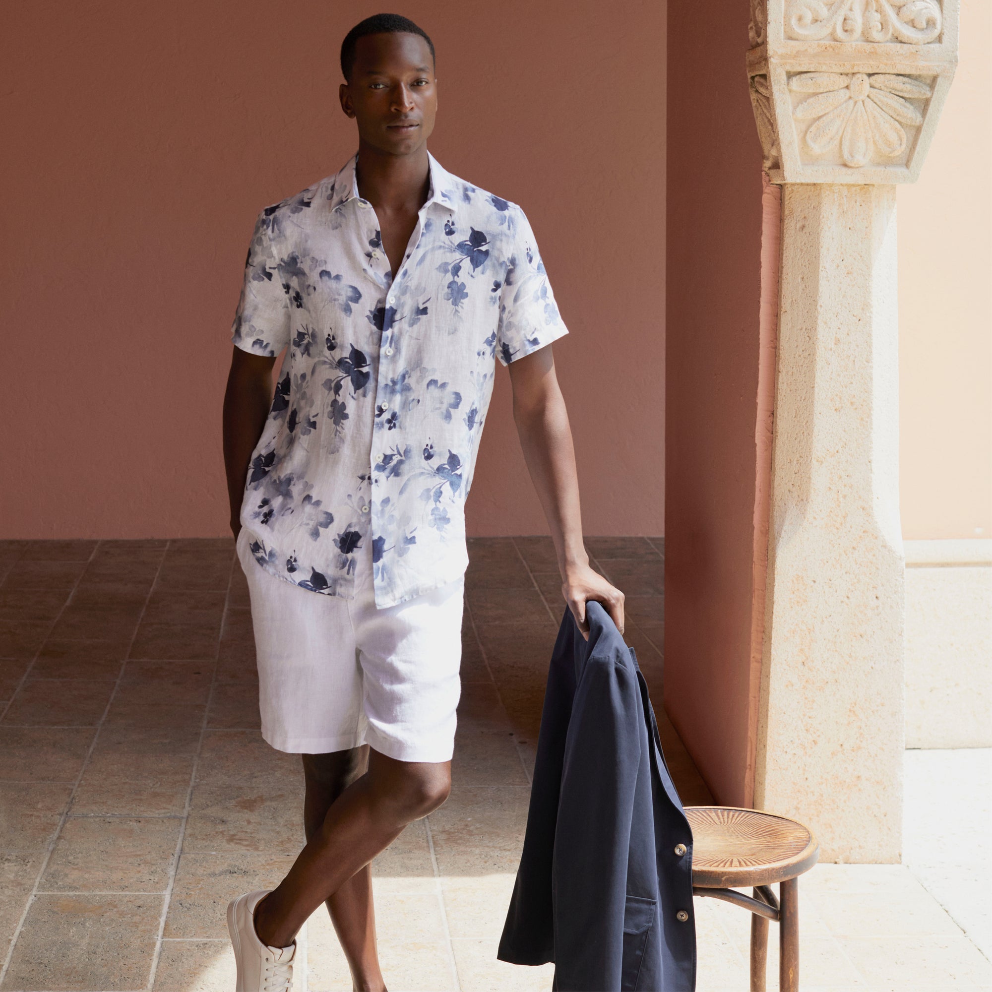 Linen Drawstring Shorts