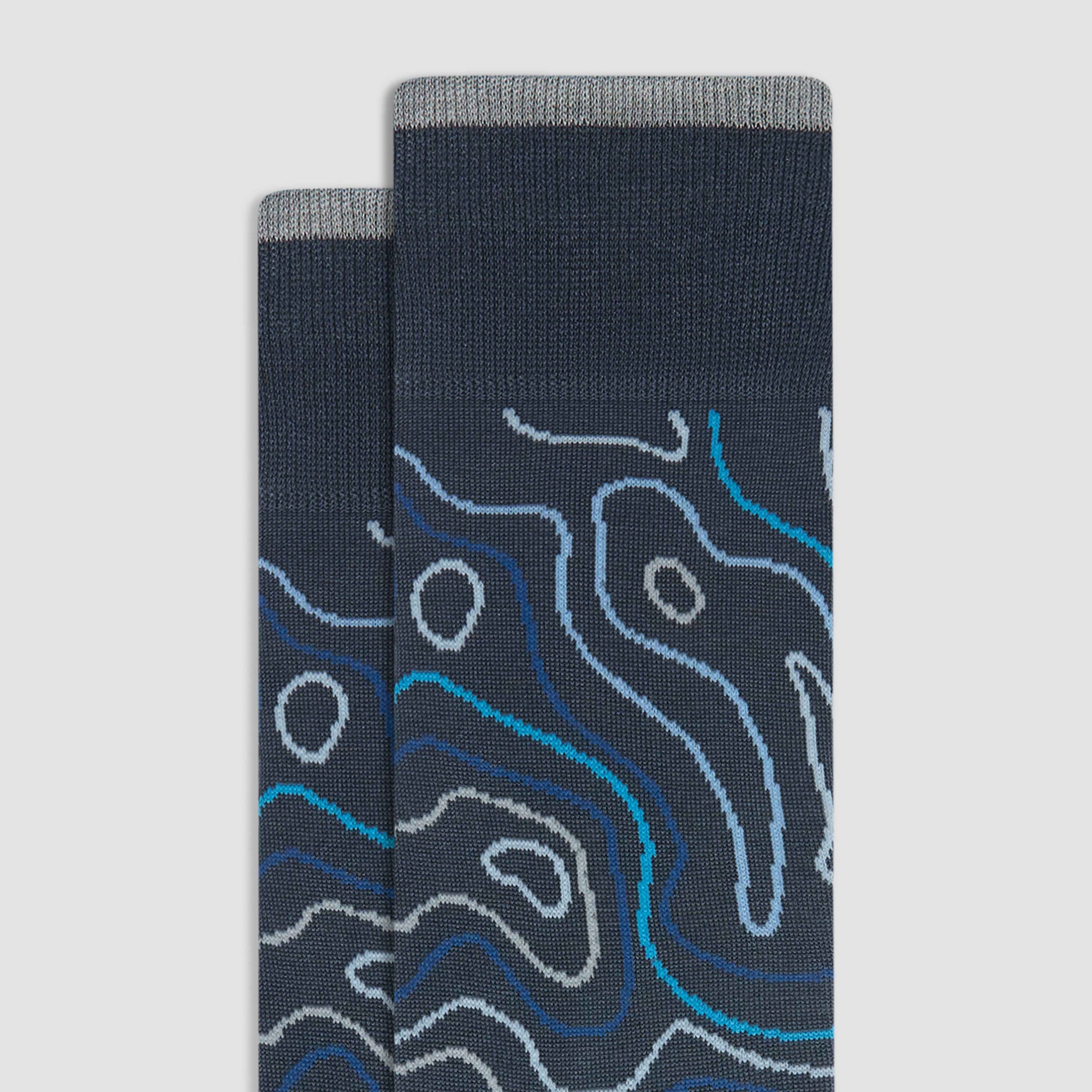 Abstract Mid-Calf Socks
