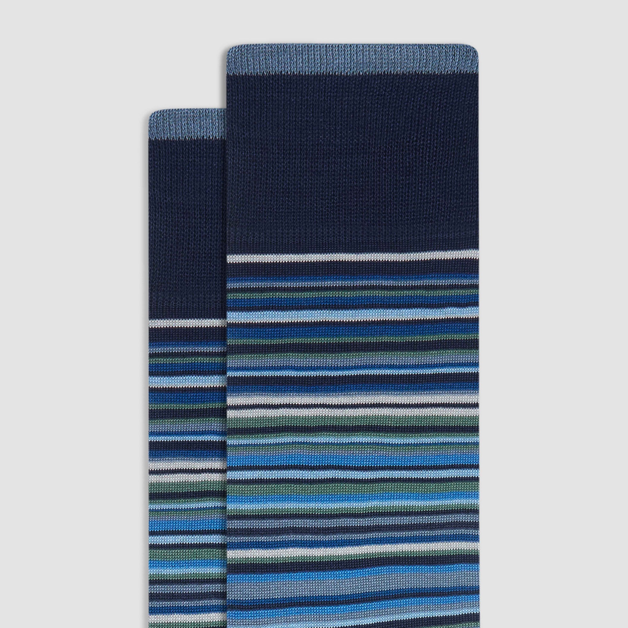 Striped Mid-Calf Socks